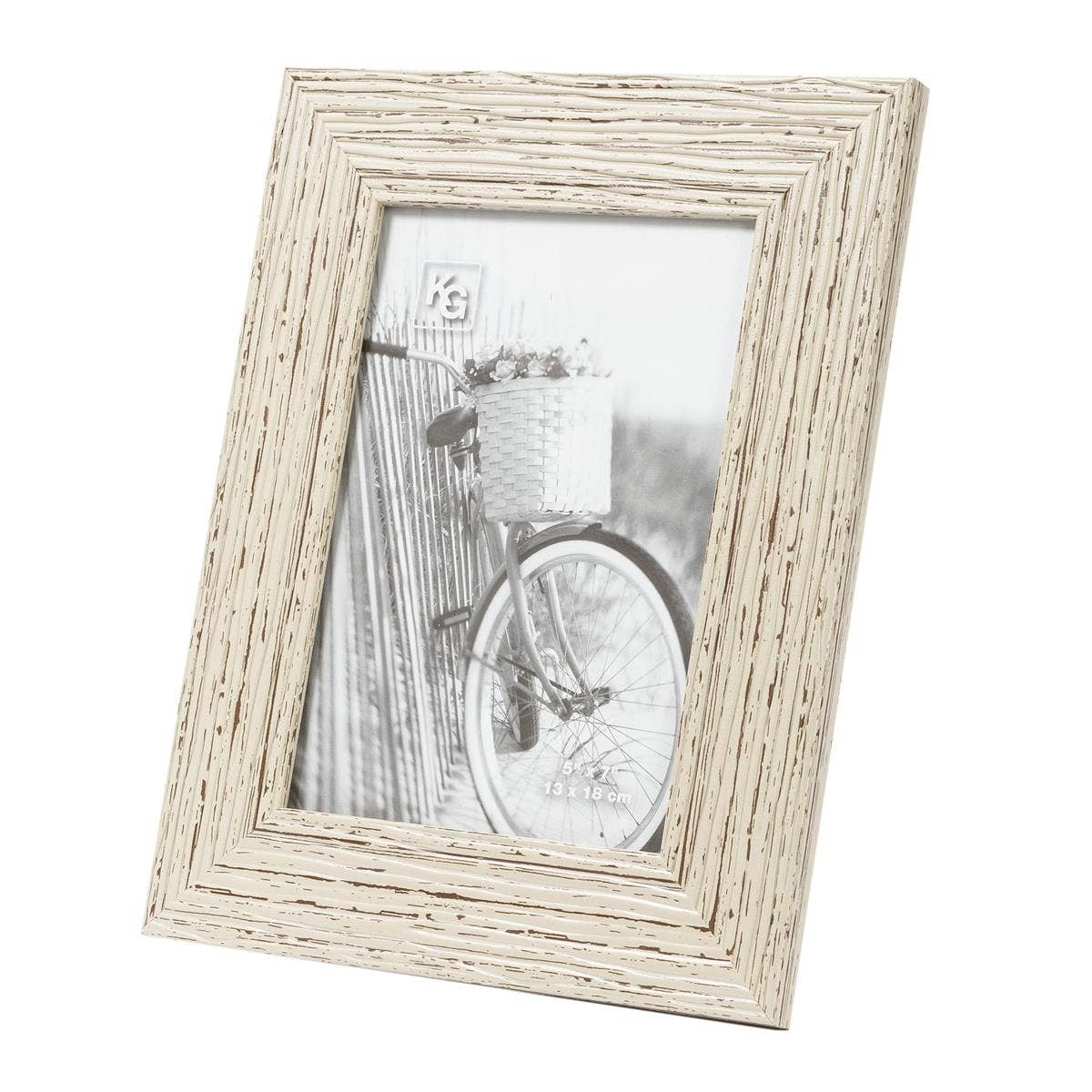 Kiera Grace Maya Frame, Weathered WHITE BEACHWOOD FINISH