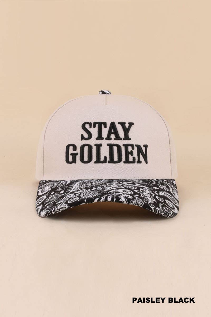 Stay Golden Two Tone Snapback Hat