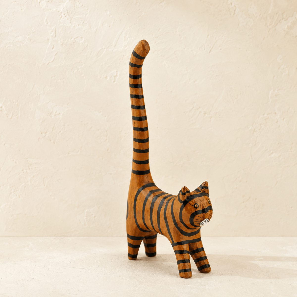 CRD028A - Long Tail Cat Accent And Ring Holder