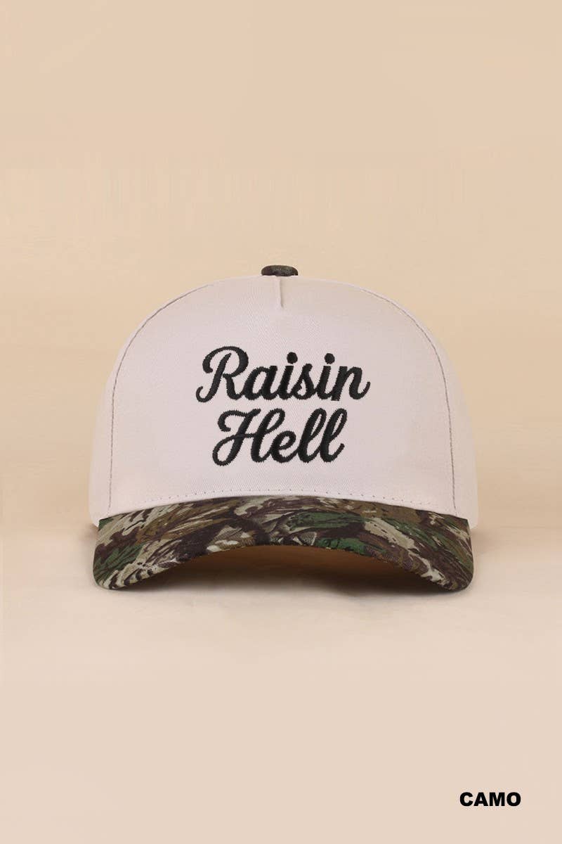 Raisin Hell Two Tone Snapback Hat