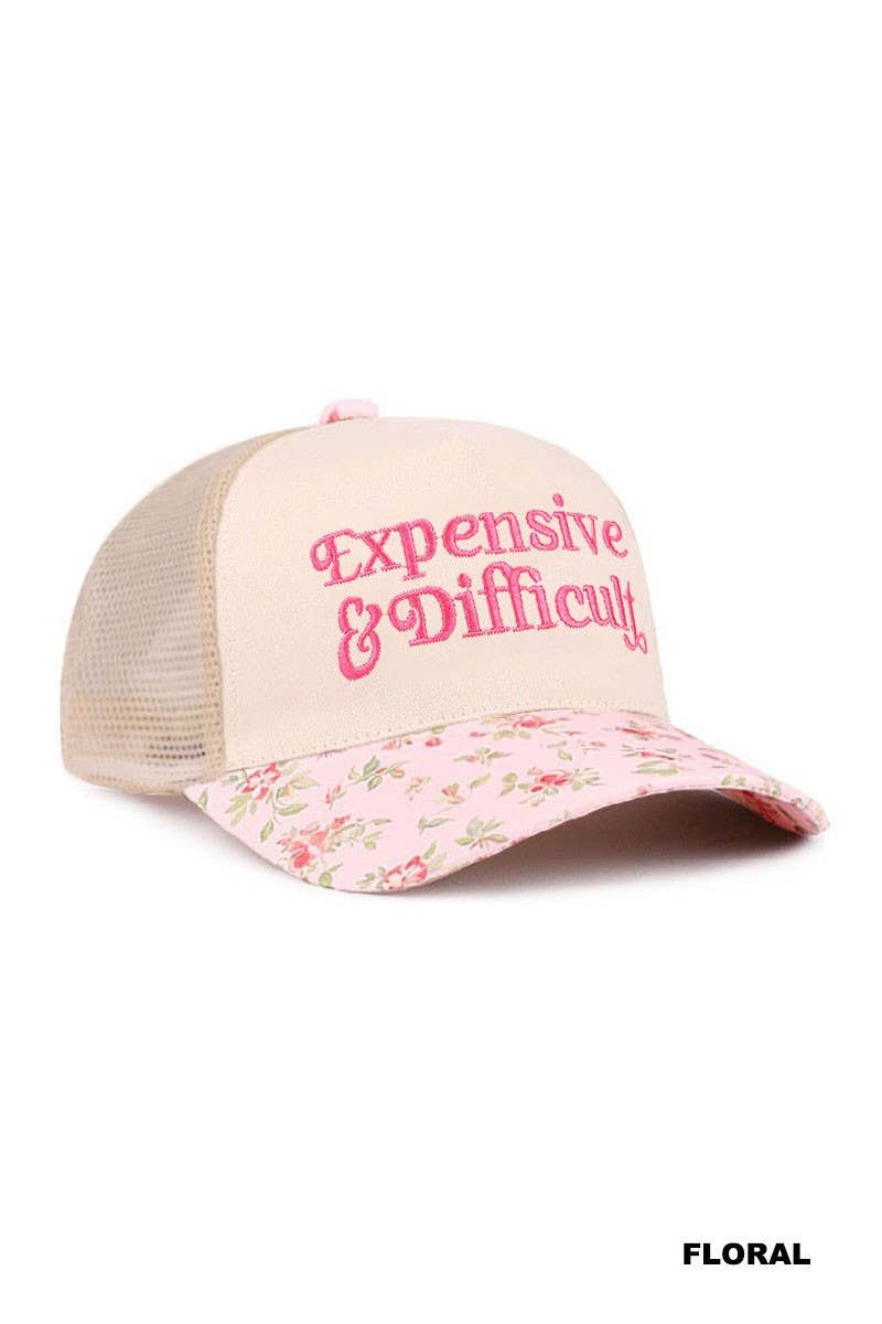 Expensive And Difficult Two Tone Mesh Snapback Hat