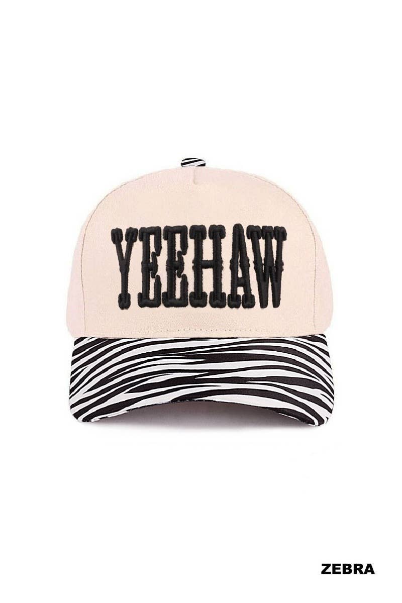Yeehaw Two-tone Canvas Cotton Cap
