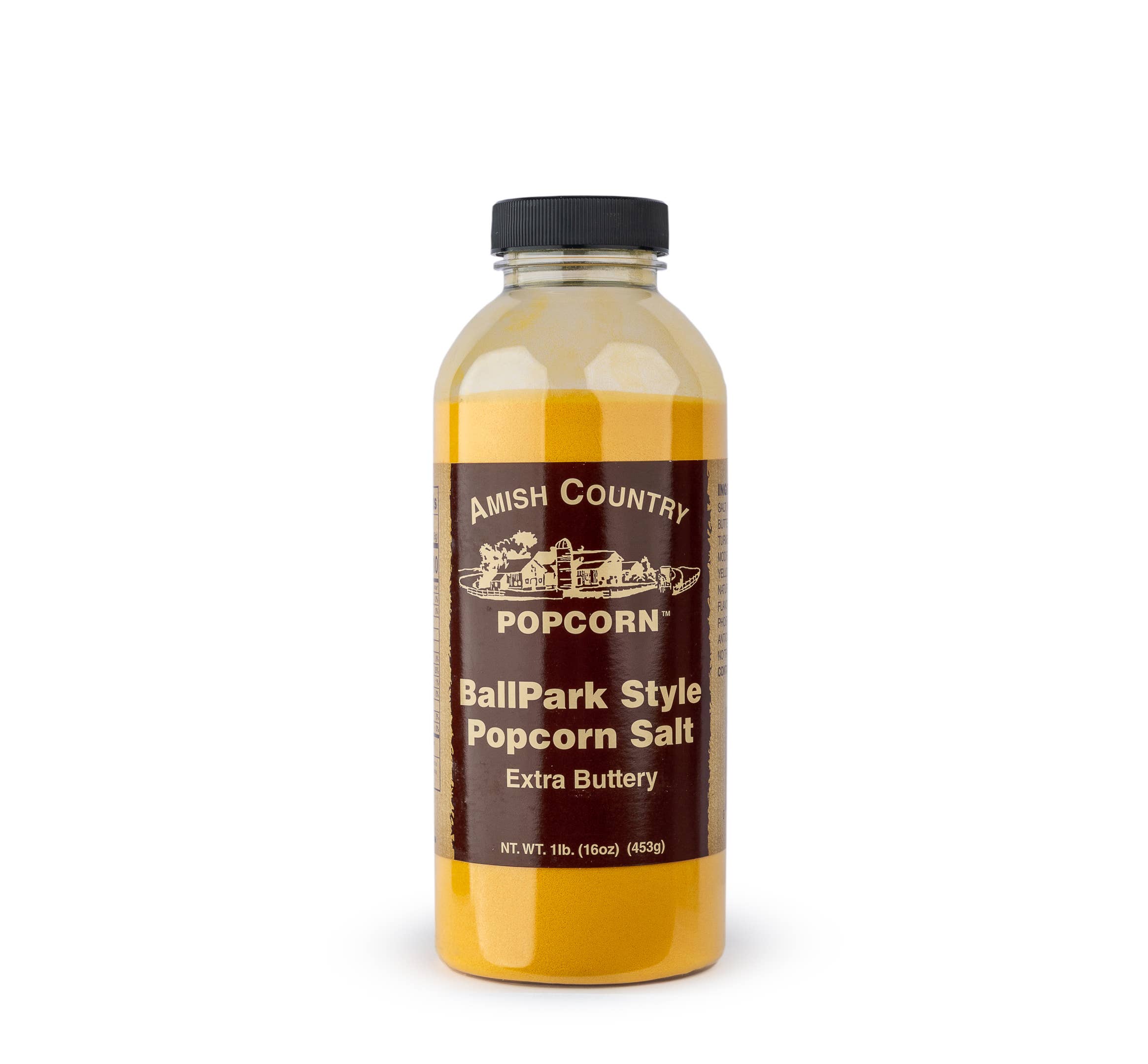 8109. 16oz. Bulk Bottle of Ballpark-Style Popcorn Salt