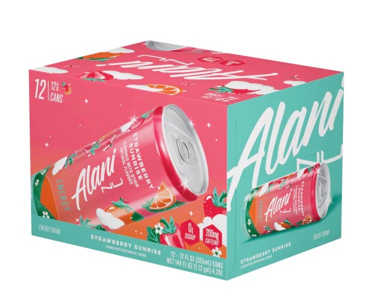 8506. Alani Nu Strawberry Sunrise Energy Drink 12 OZ - 12PK