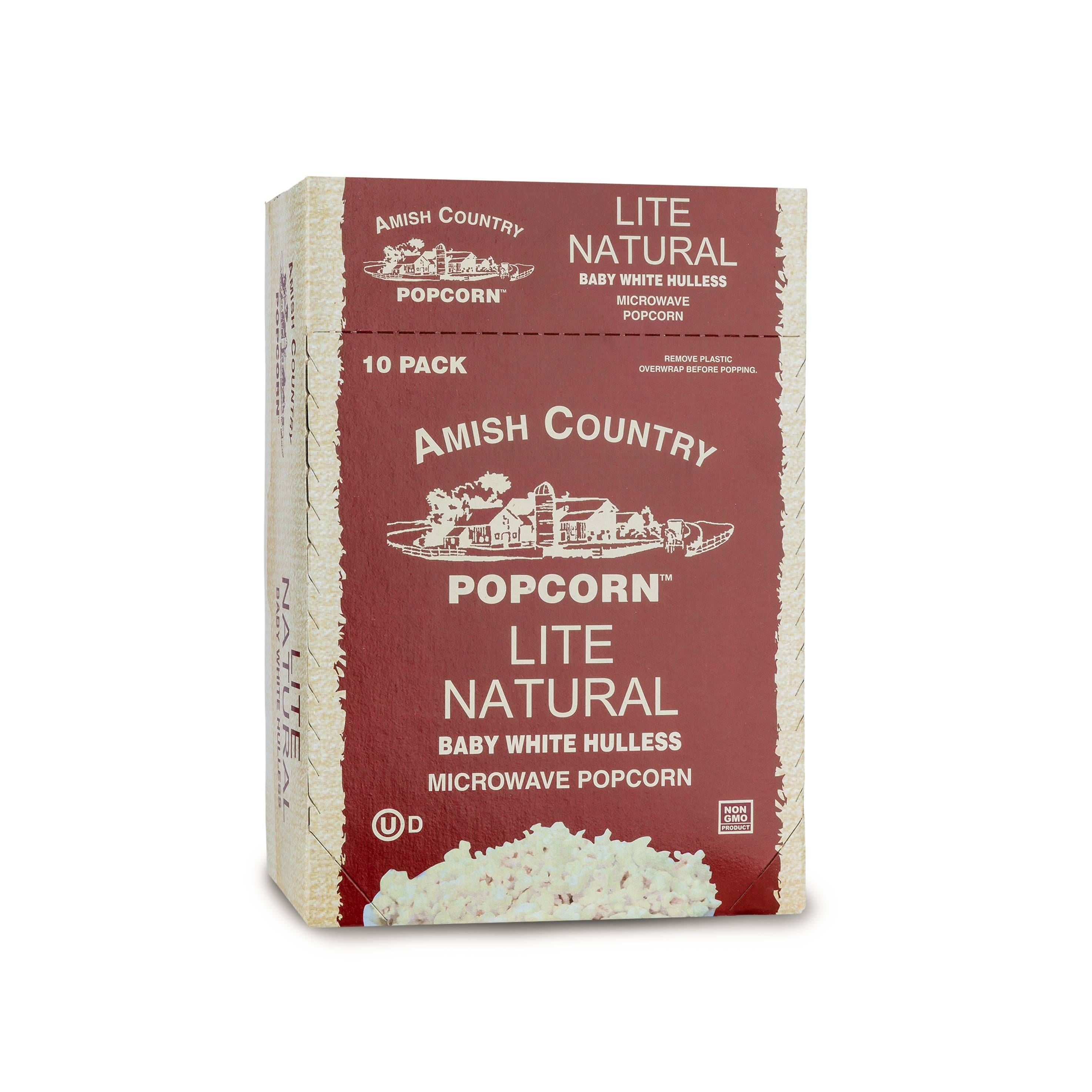 8100. 10pk Microwave Lite Natural Popcorn