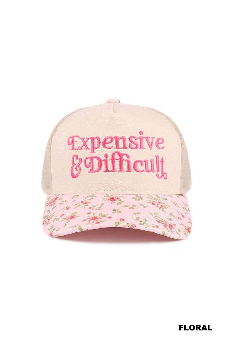 Expensive And Difficult Two Tone Mesh Snapback Hat