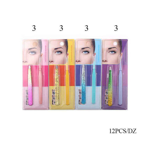 12 SET OF 2 - Eyebrow Tweezer Grooming Tool Set