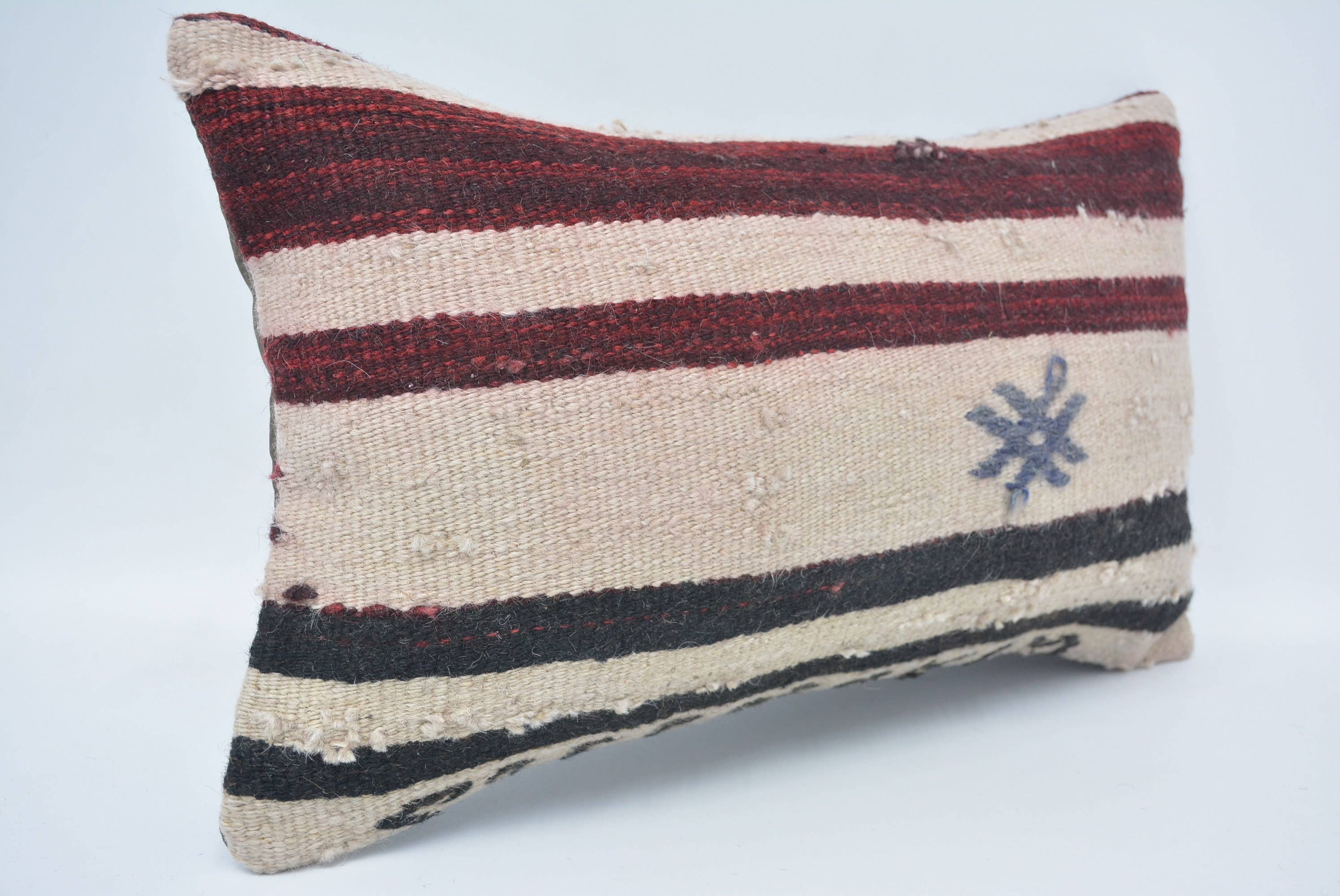 Personalized Turkish Kilim Throw Pillow Covers 12x20