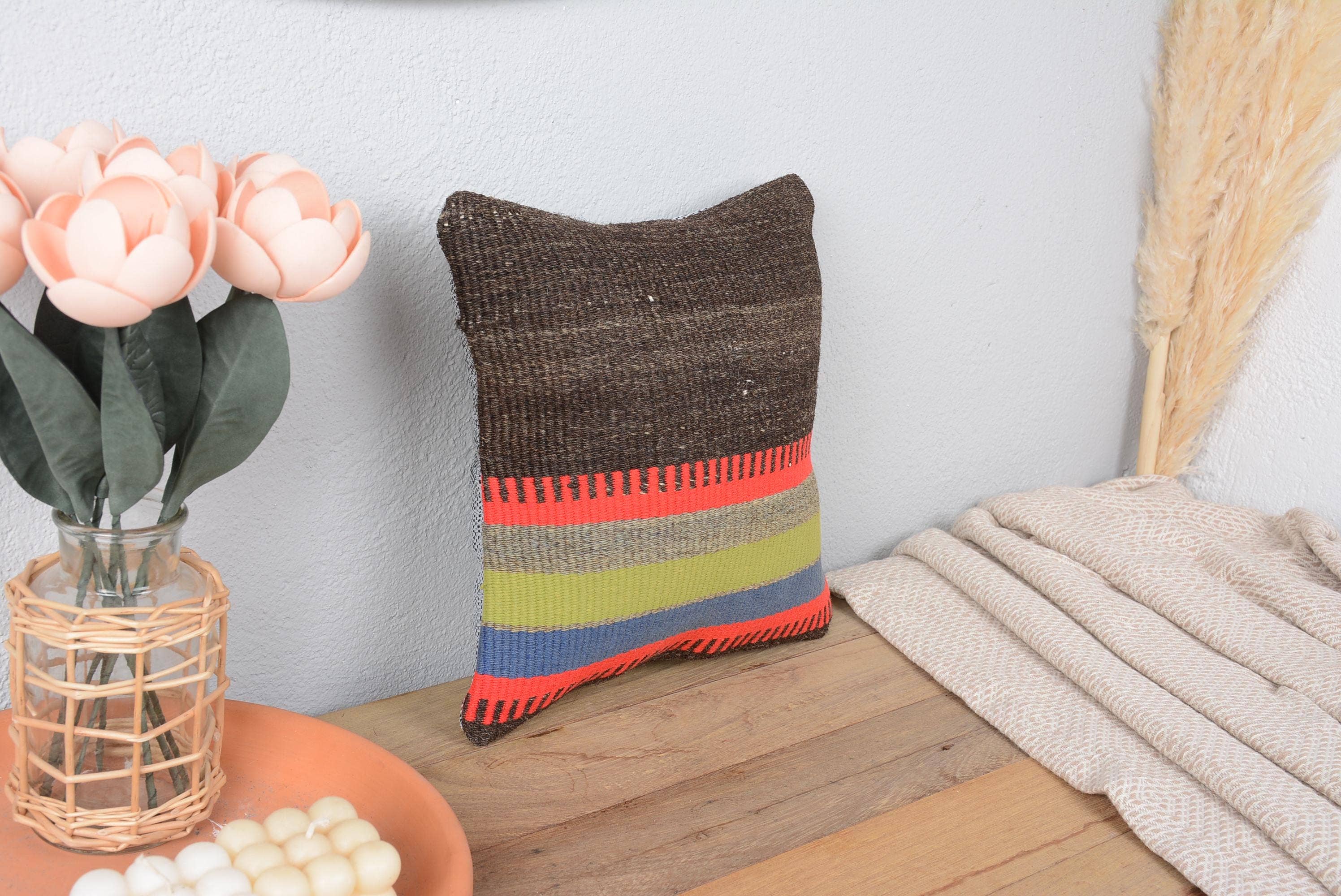 Boho Kilim Pillow Sham Cover Interior Designer Cushion