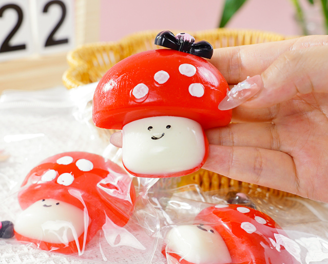6501. Soft Realistic Mushroom Squeeze Toy