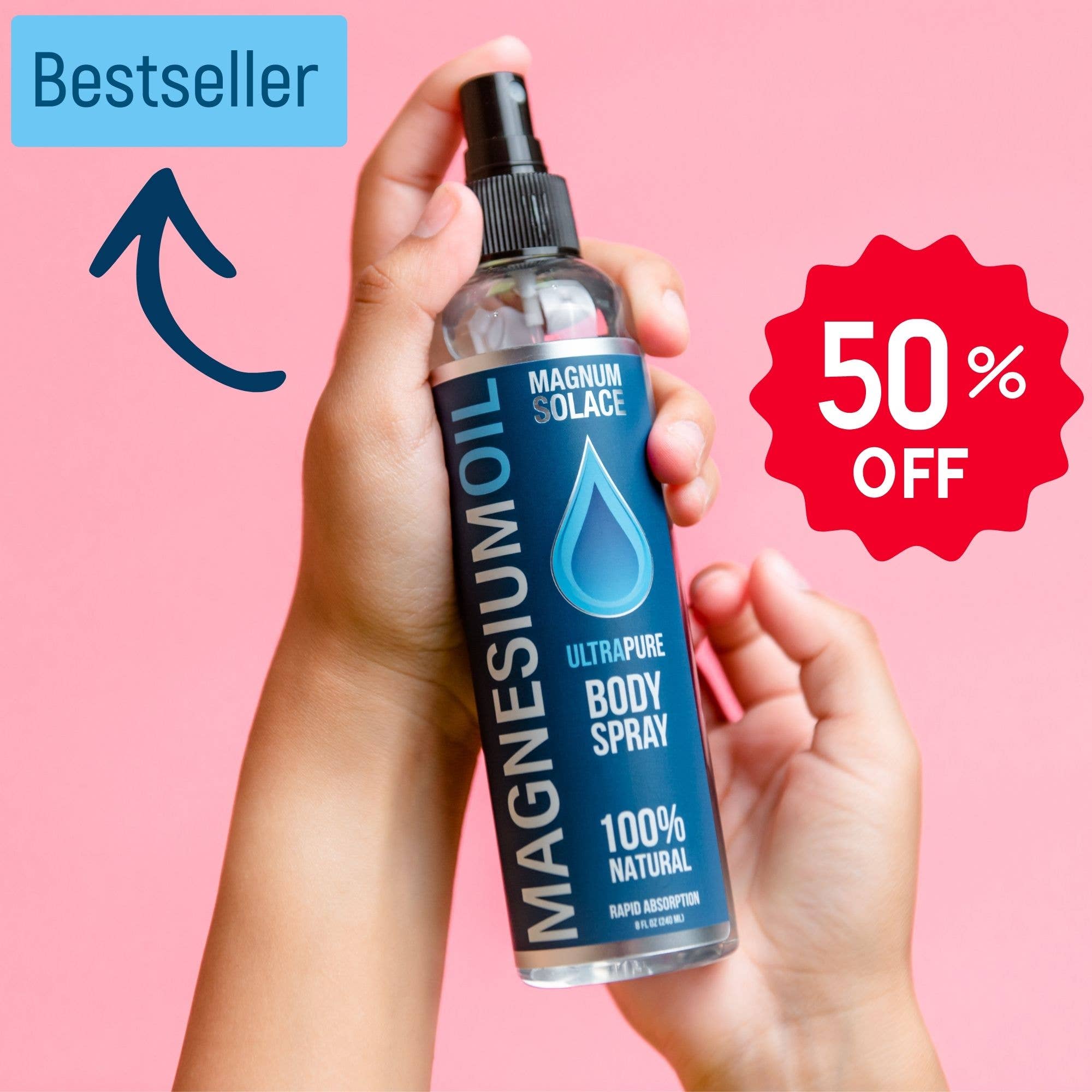 7425. Magnesium Oil Spray for Restless Legs, Sleep, Muscle Relief