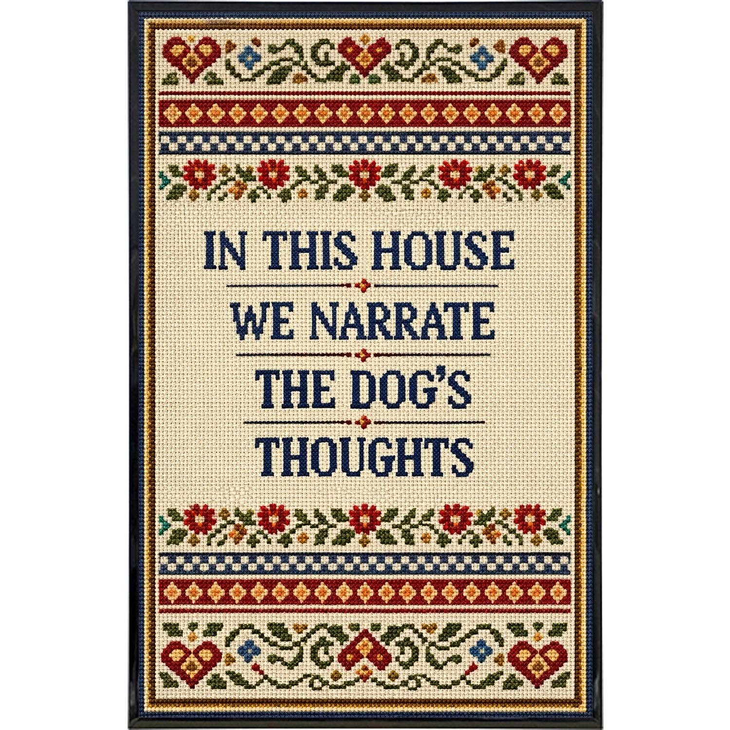 7200. In This House We Narrate the Dog's Thoughts Print