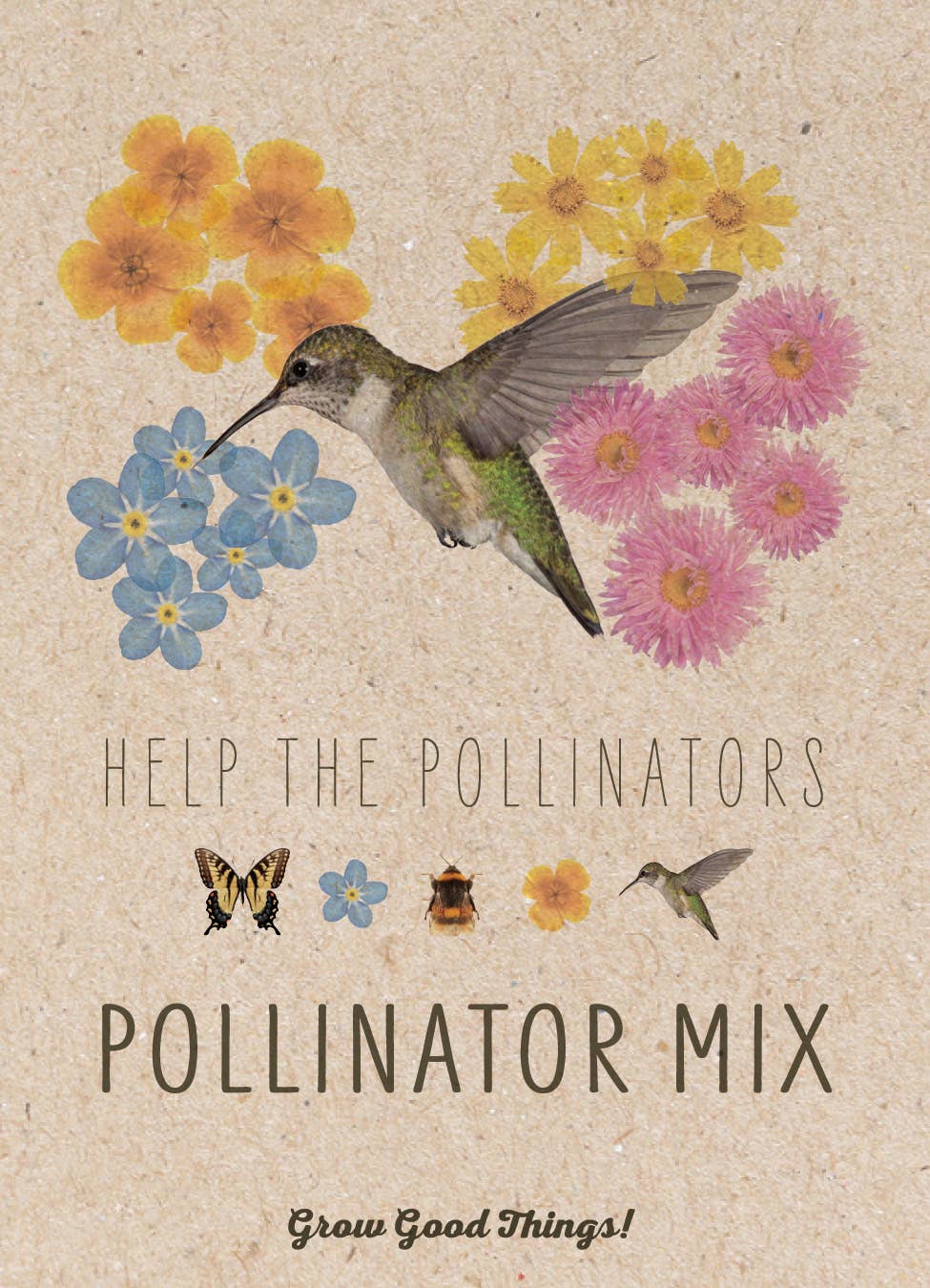 2208. Pollinator Hummingbird - Wildflower Mix Seed Packets