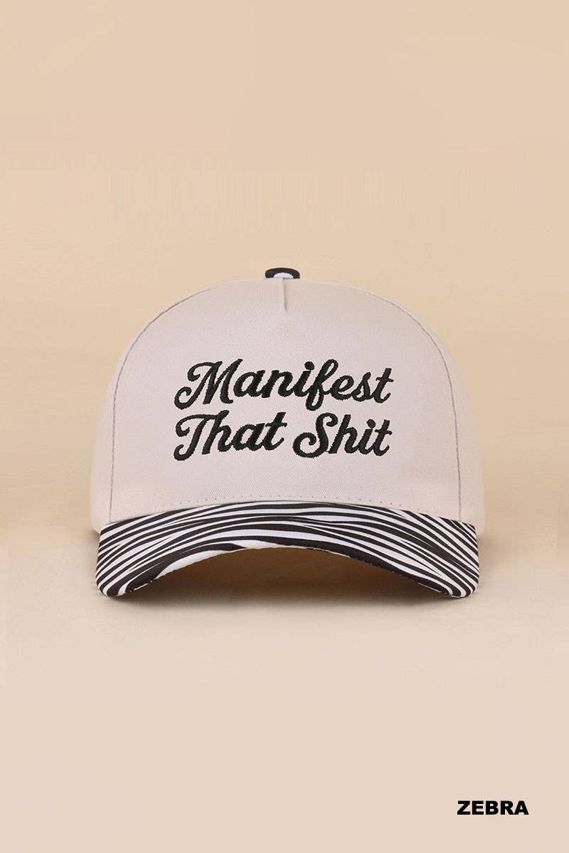 Manifest That Shit Two Tone Snapback Hat