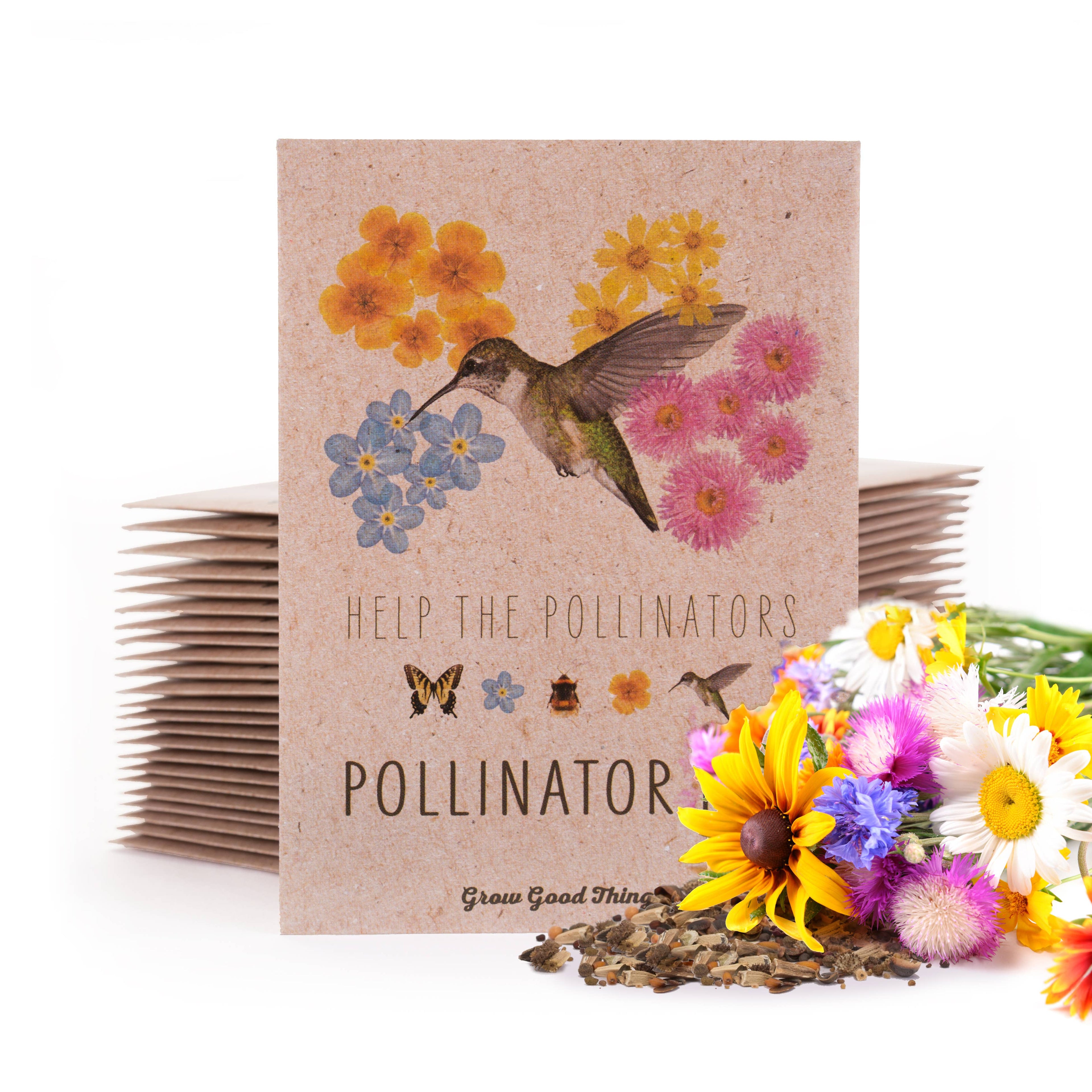 2208. Pollinator Hummingbird - Wildflower Mix Seed Packets