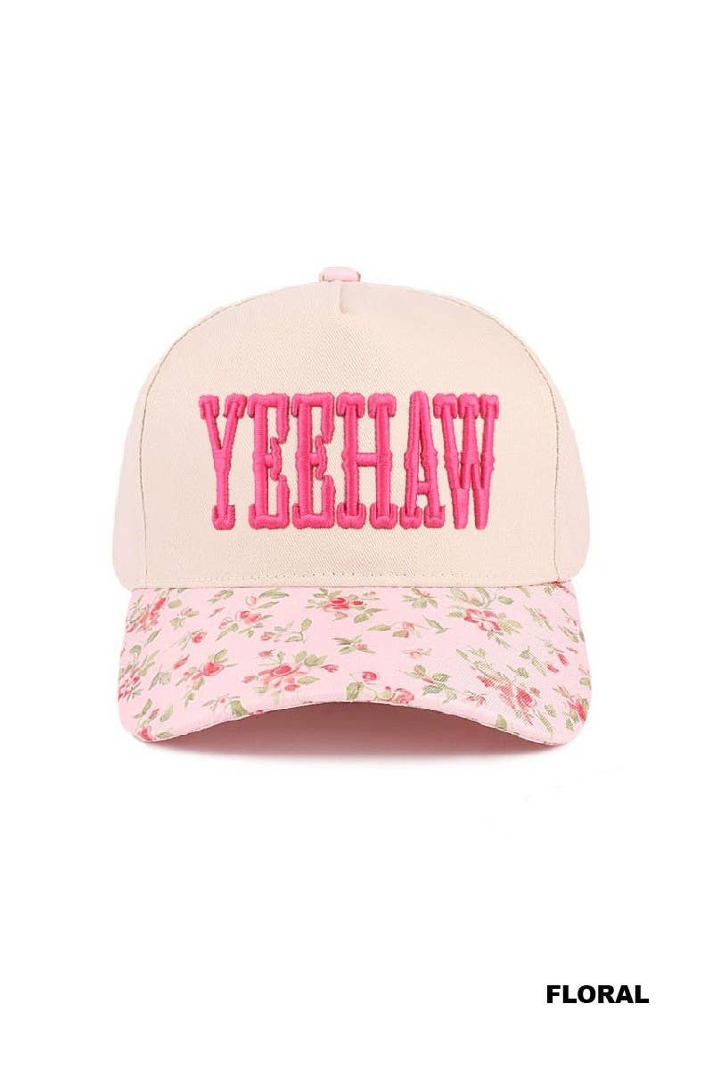 Yeehaw Two-tone Canvas Cotton Cap
