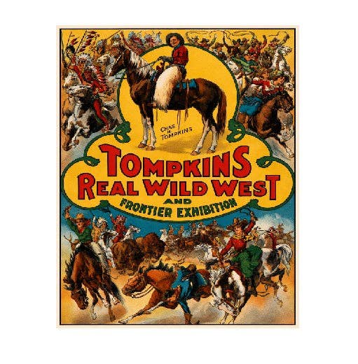 Vintage Style MS161 Wild West Metal Wall Sign