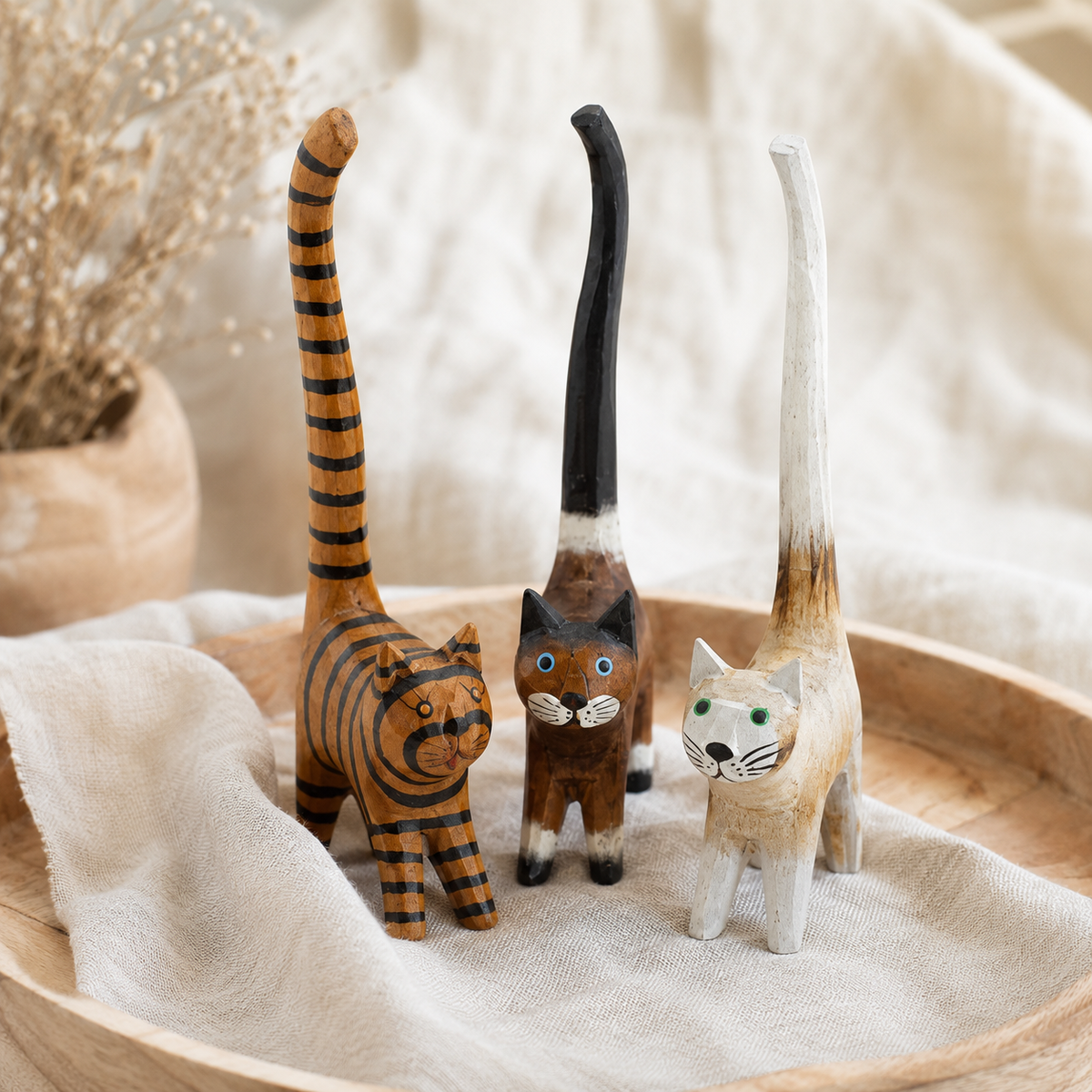 CRD028A - Long Tail Cat Accent And Ring Holder