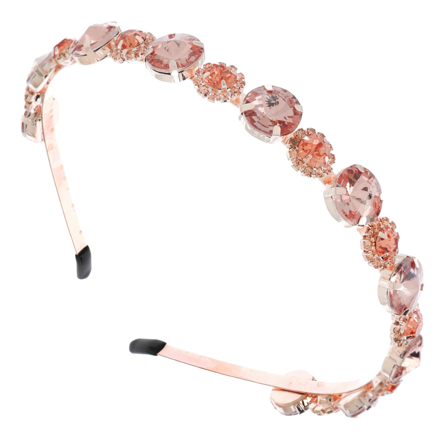 Varied Baroque Rhinestone Crystal Bejeweled Metal Headband