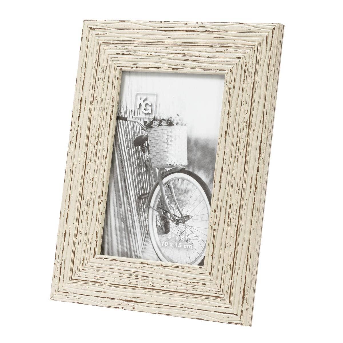 Kiera Grace Maya Frame, Weathered WHITE BEACHWOOD FINISH