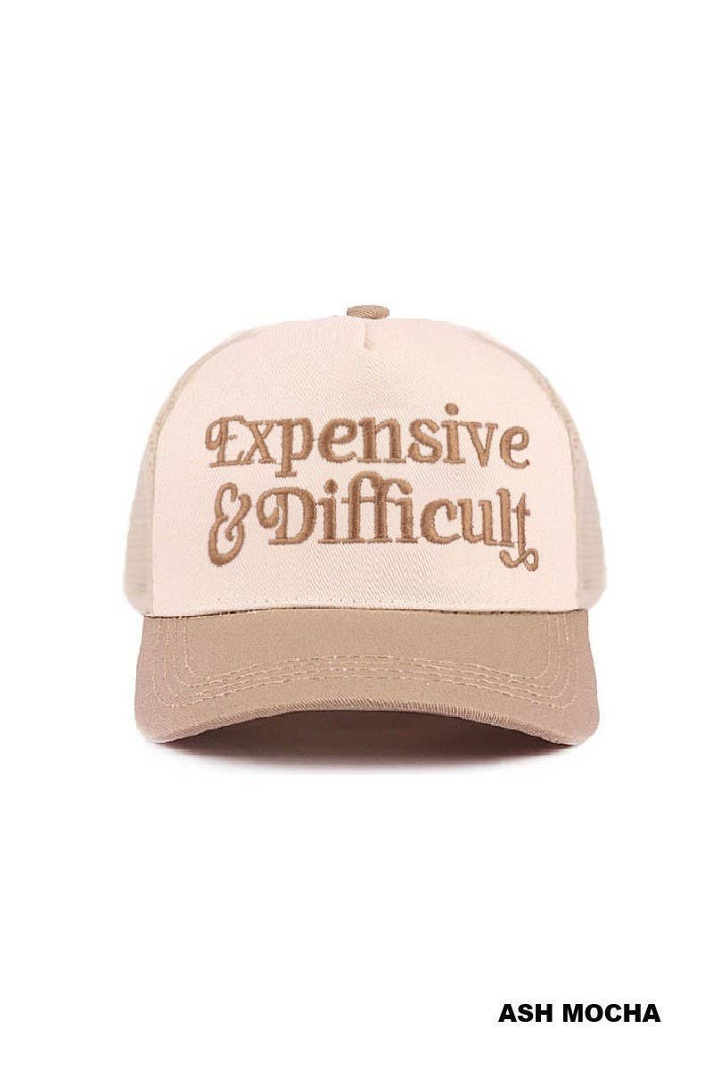 Expensive And Difficult Two Tone Mesh Snapback Hat