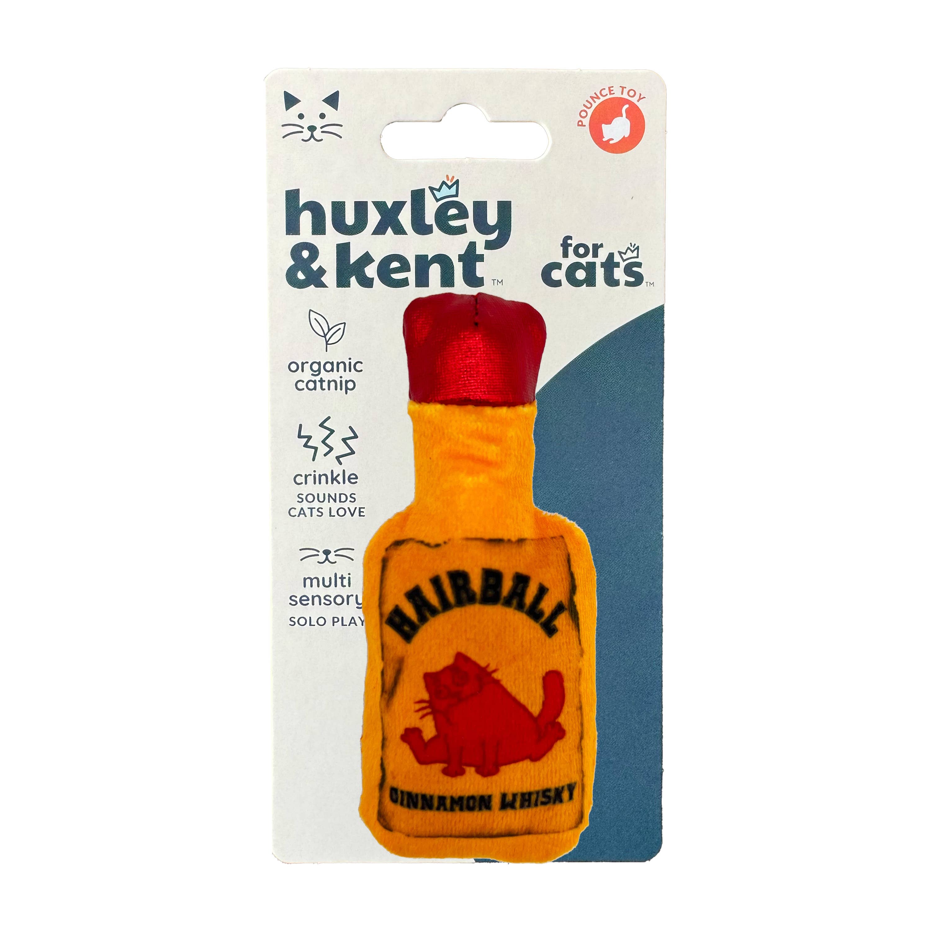 7511. Hairball Cinnamon Whisky Cat Toy