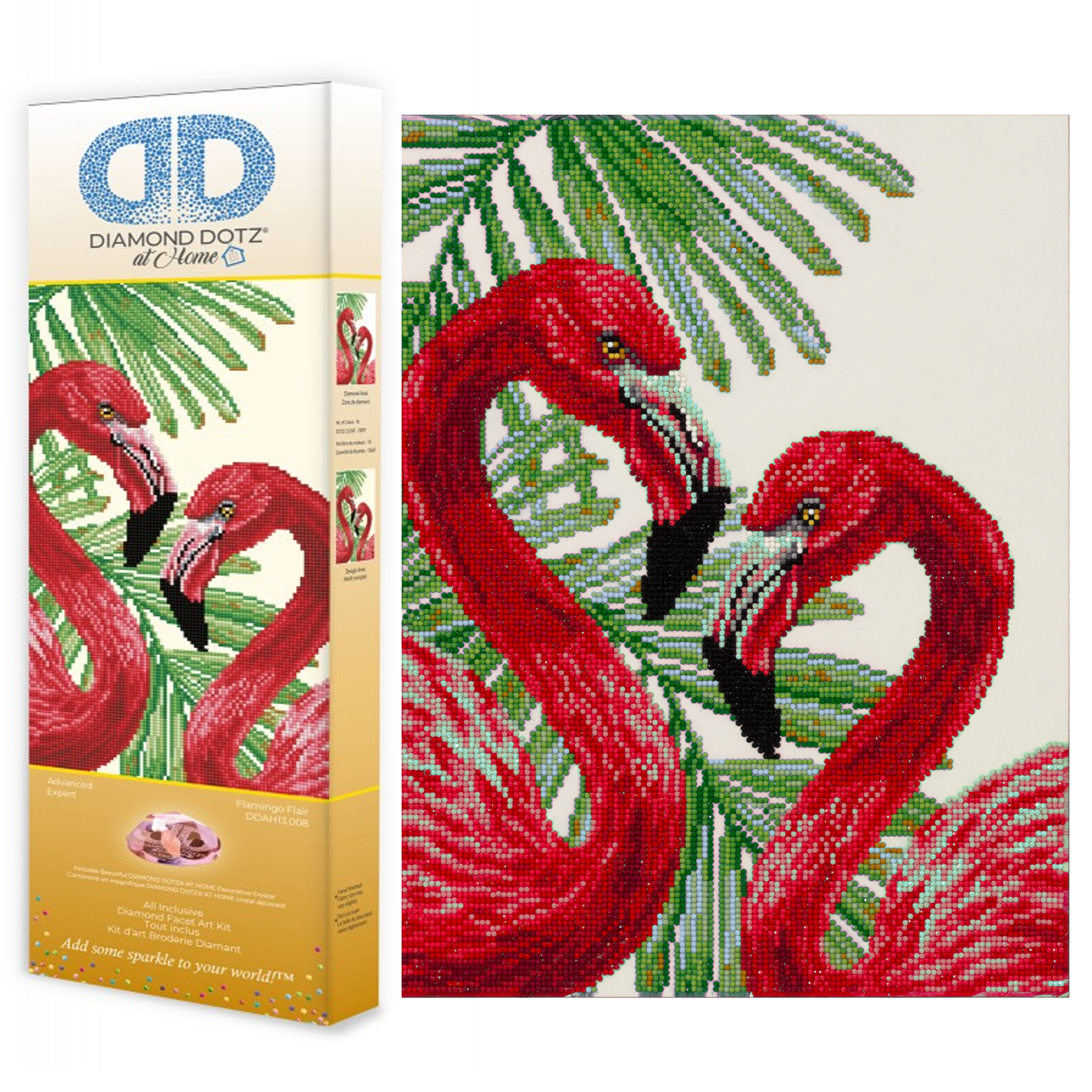 Diamond Dotz Flamingo Flair - 13.8" x 17.7"