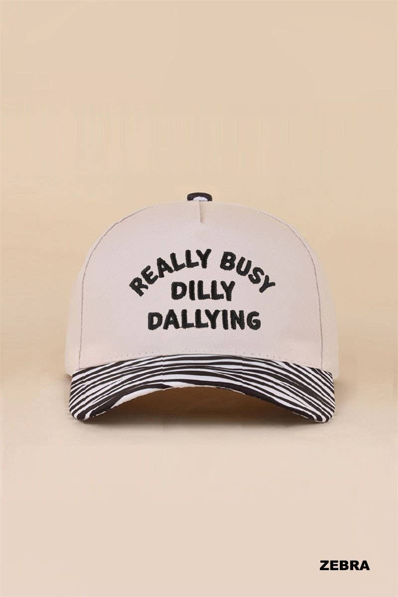 Really Busy Dilly Dallying Two Tone Snapback Hat