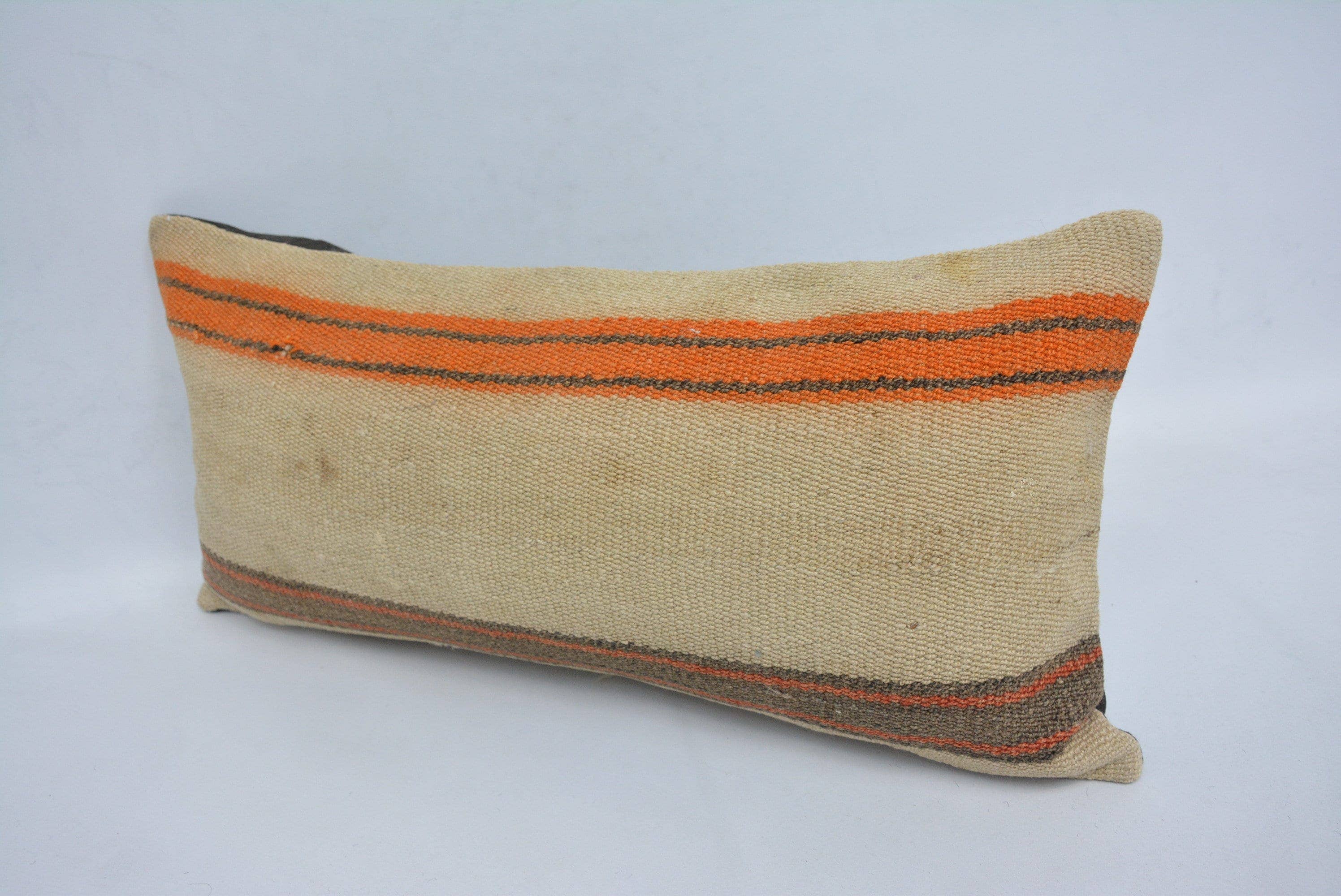 Designer Striped Cotton Throw Pillow Covers 12x24