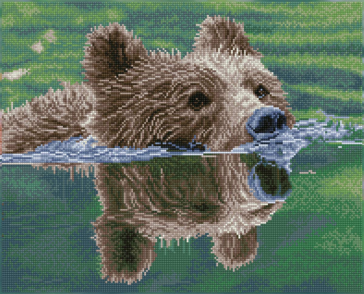 Grizzly Swim (Square)
