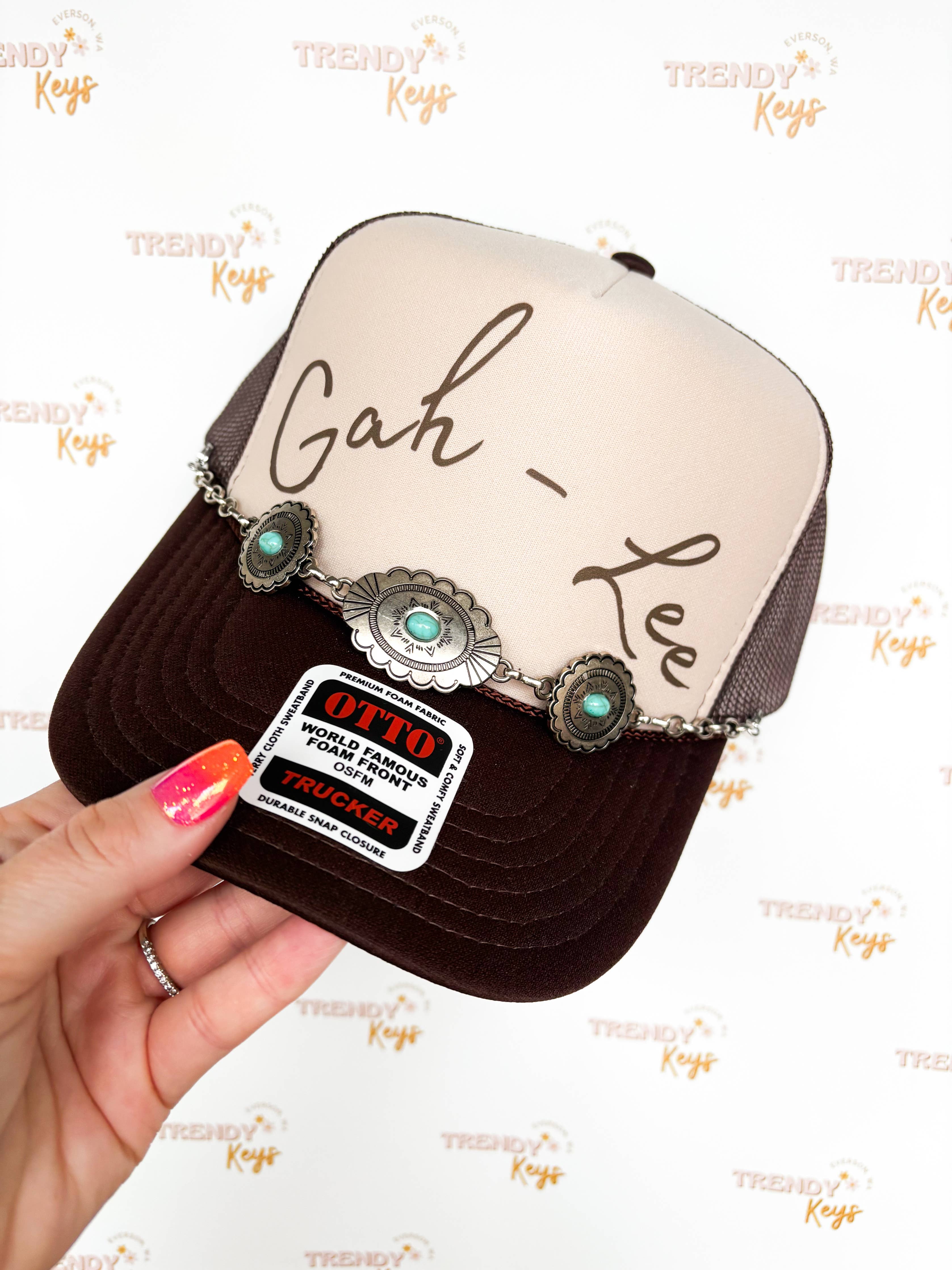 5004. Gah-Lee Western Trucker Hat