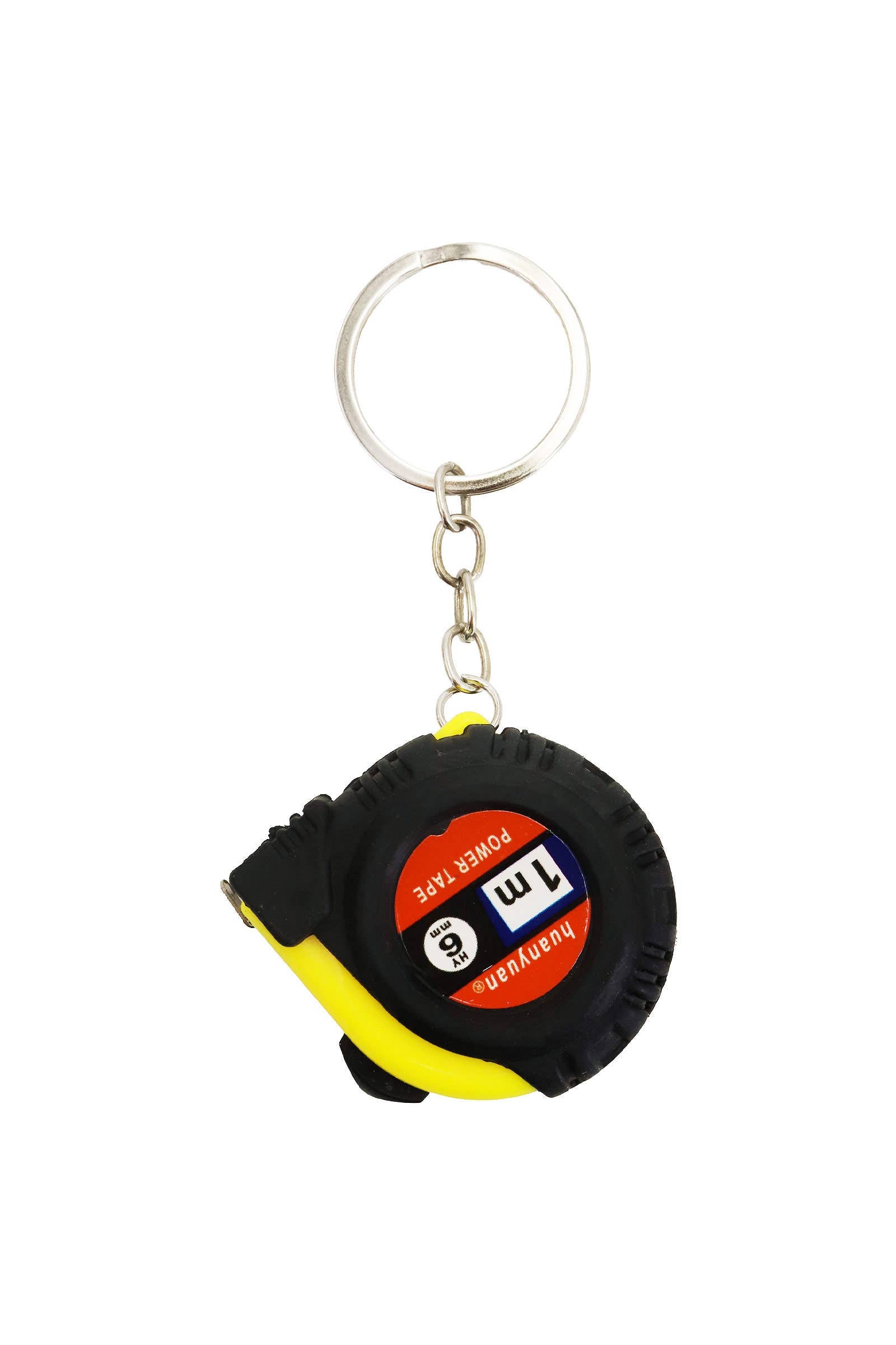 6306. Mini Heavy-Duty Rubber Coated Measuring Tape Keychain