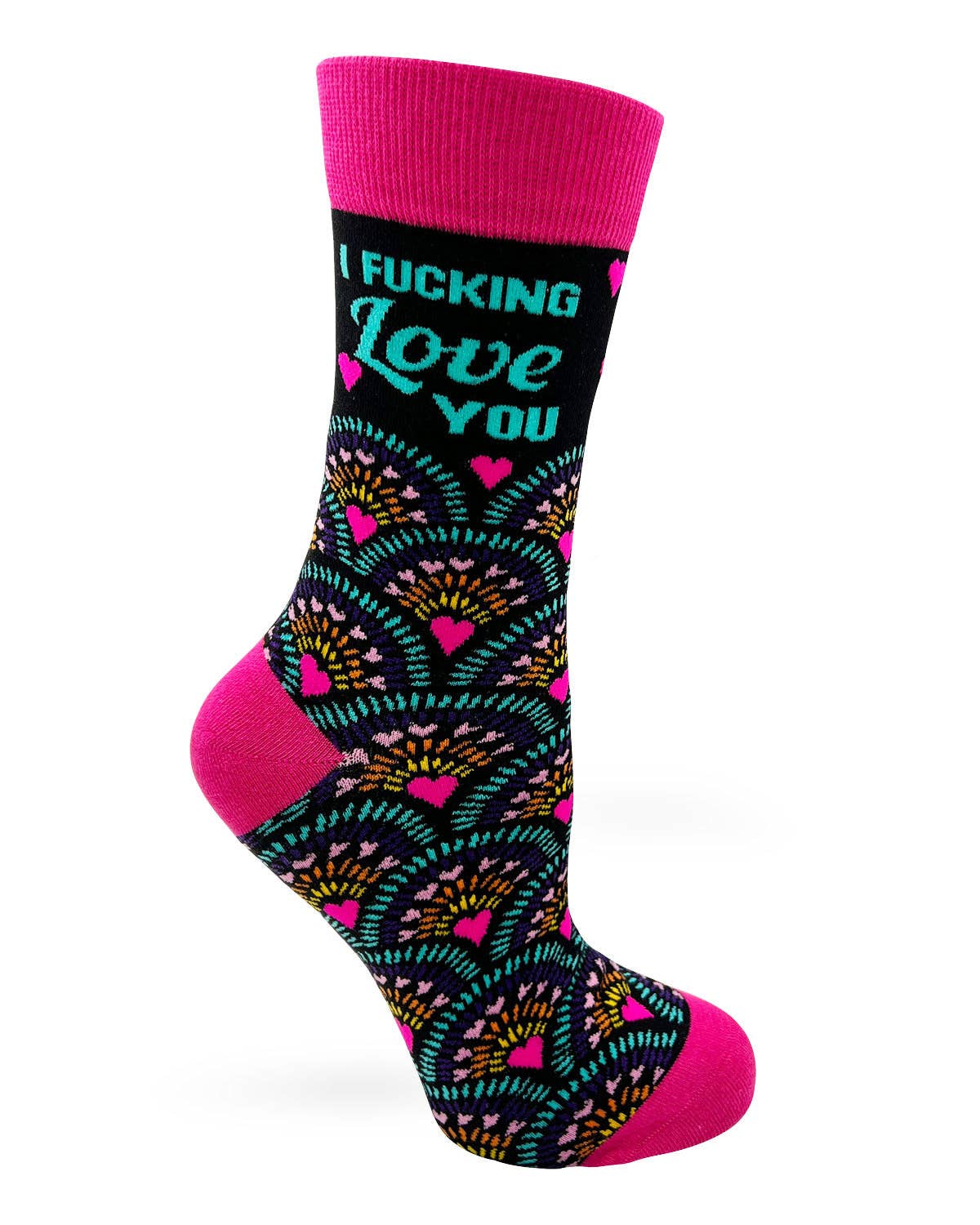8619. I Fucking Love You Women's Crew Socks