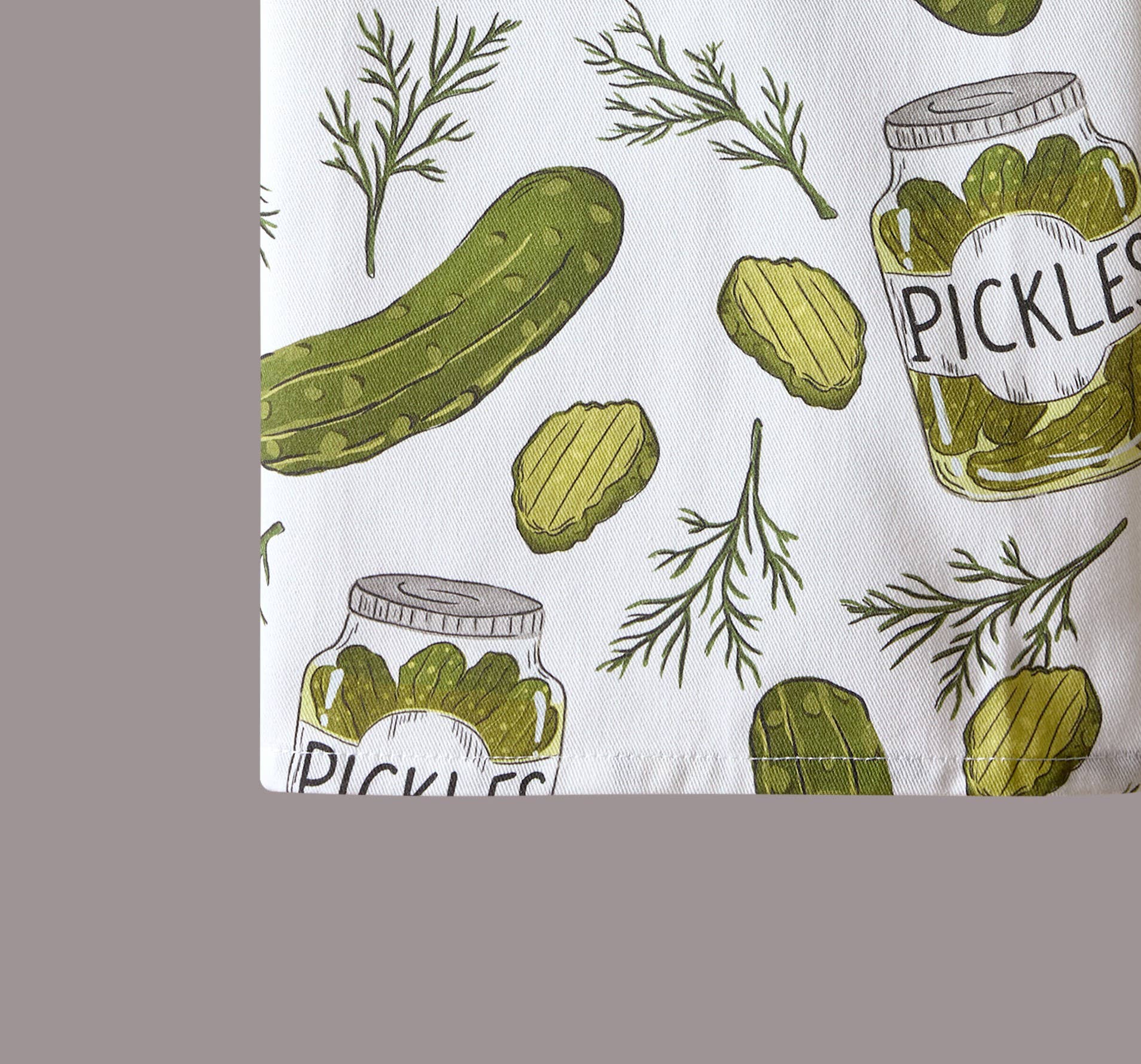 7654. Pickles Kitchen Towel