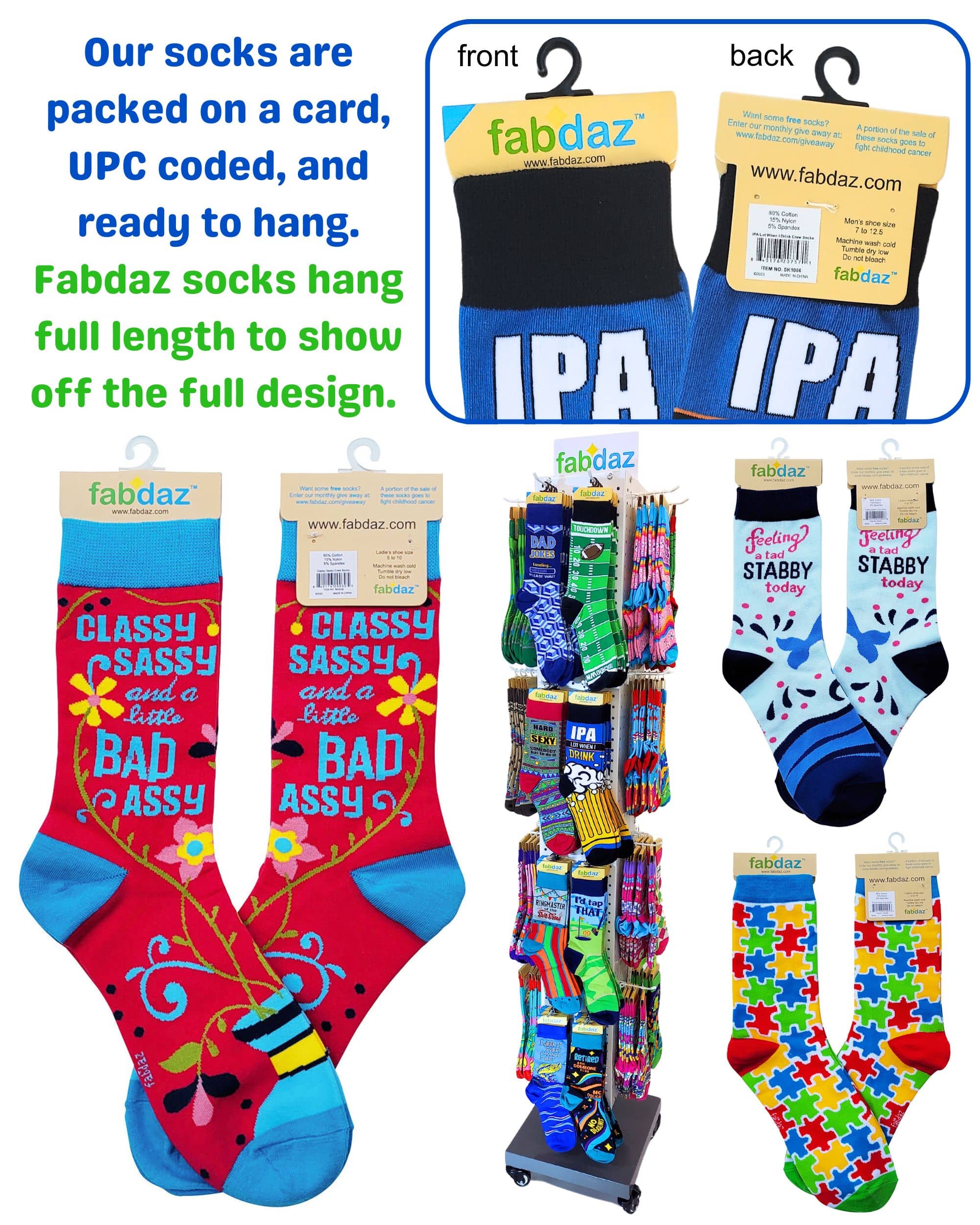 8614. Classy Sassy and a Little Bad Assy Women's Crew Socks