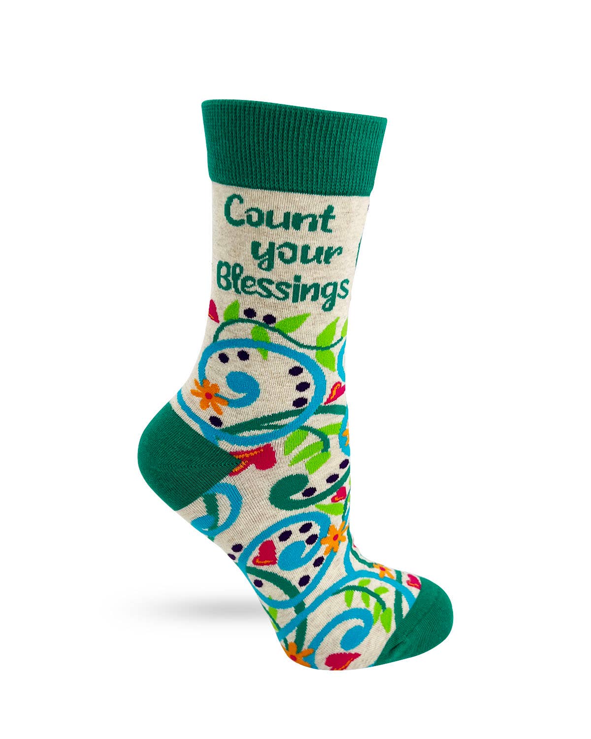 8602. Count Your Blessings Women's Crew Socks
