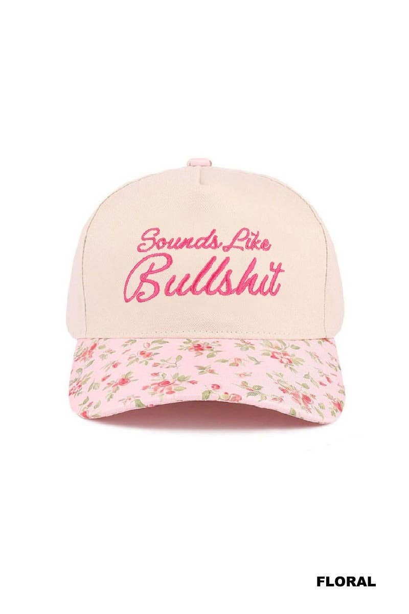 Sounds Like Bullshit Two Tone Canvas Cotton Cap