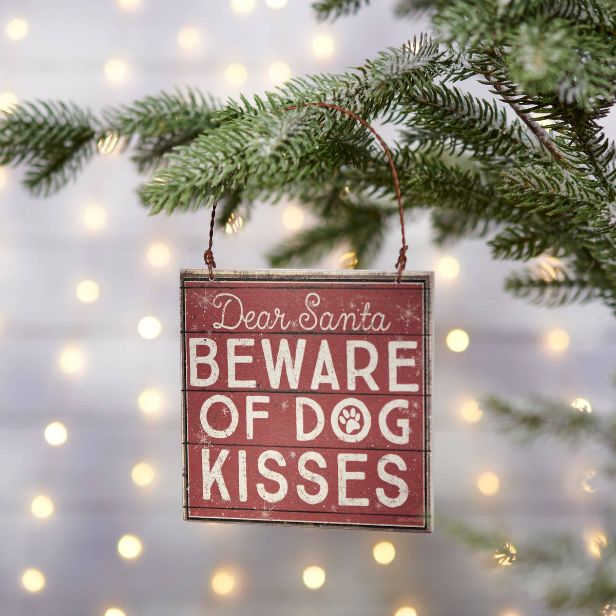 Dog Kisses Ornament