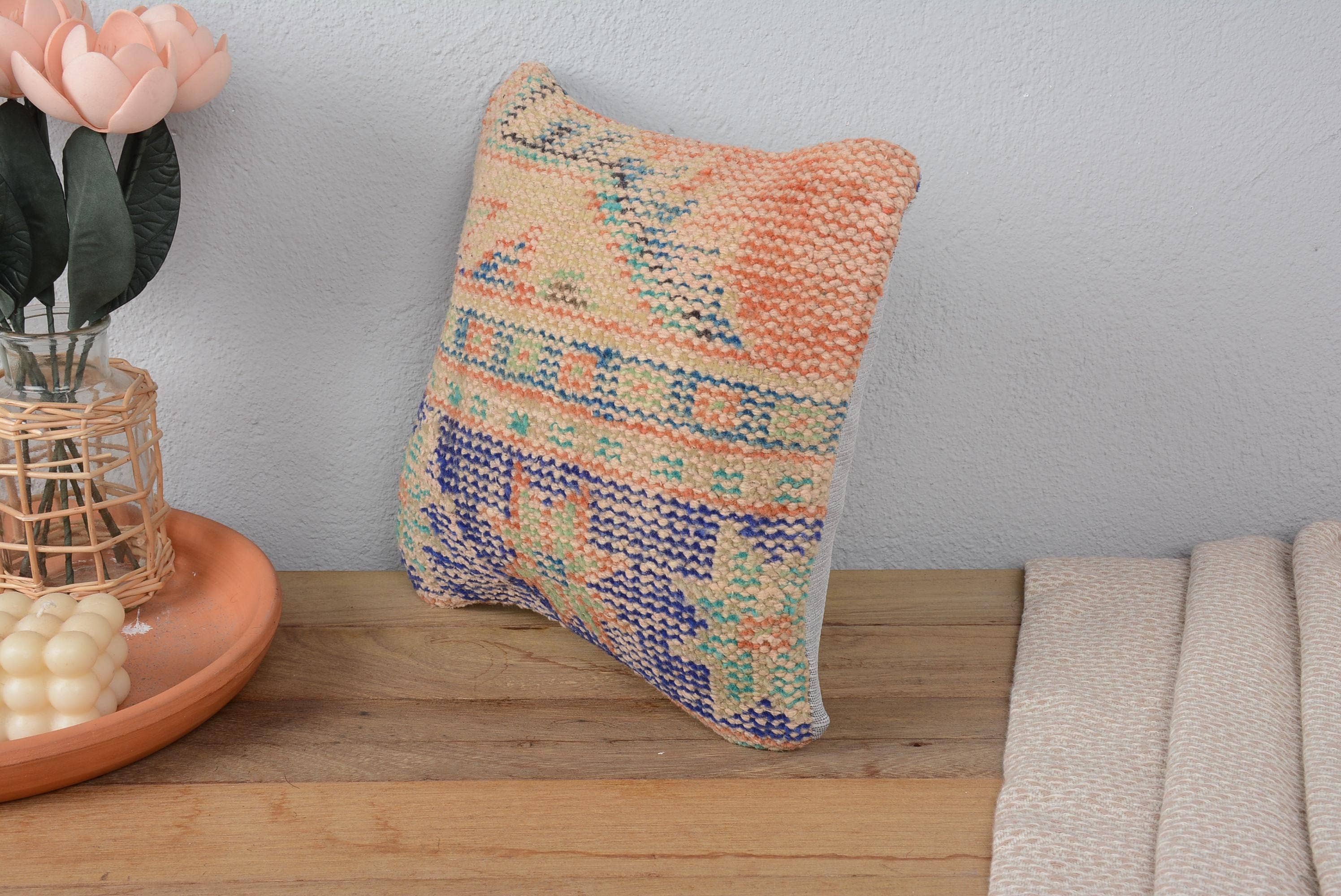 7151.  Boho Vintage Kilim Pillow Sham Cover Handmade Case