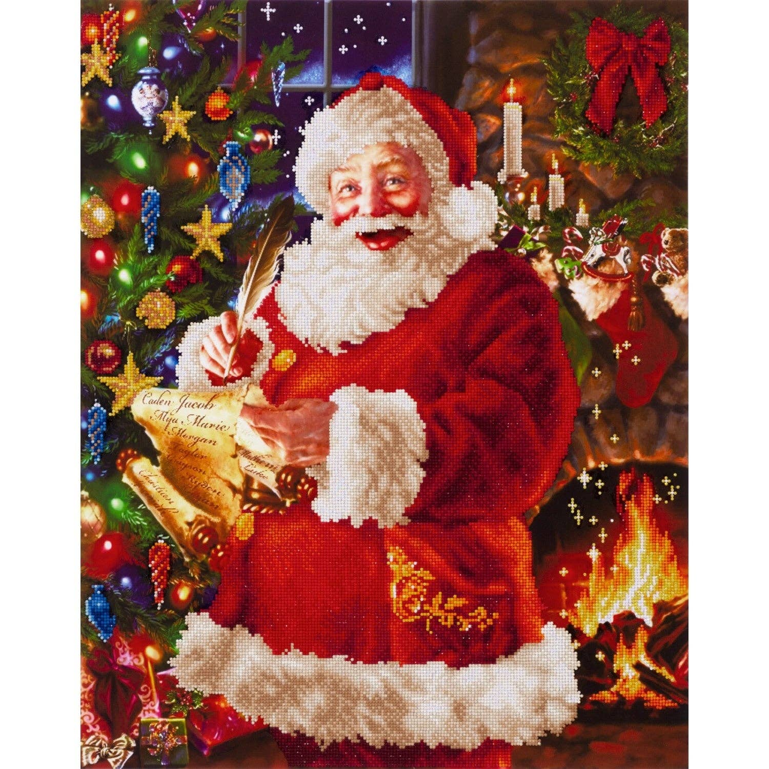 Diamond Dotz Santa's List - 22.4" x 28.4"