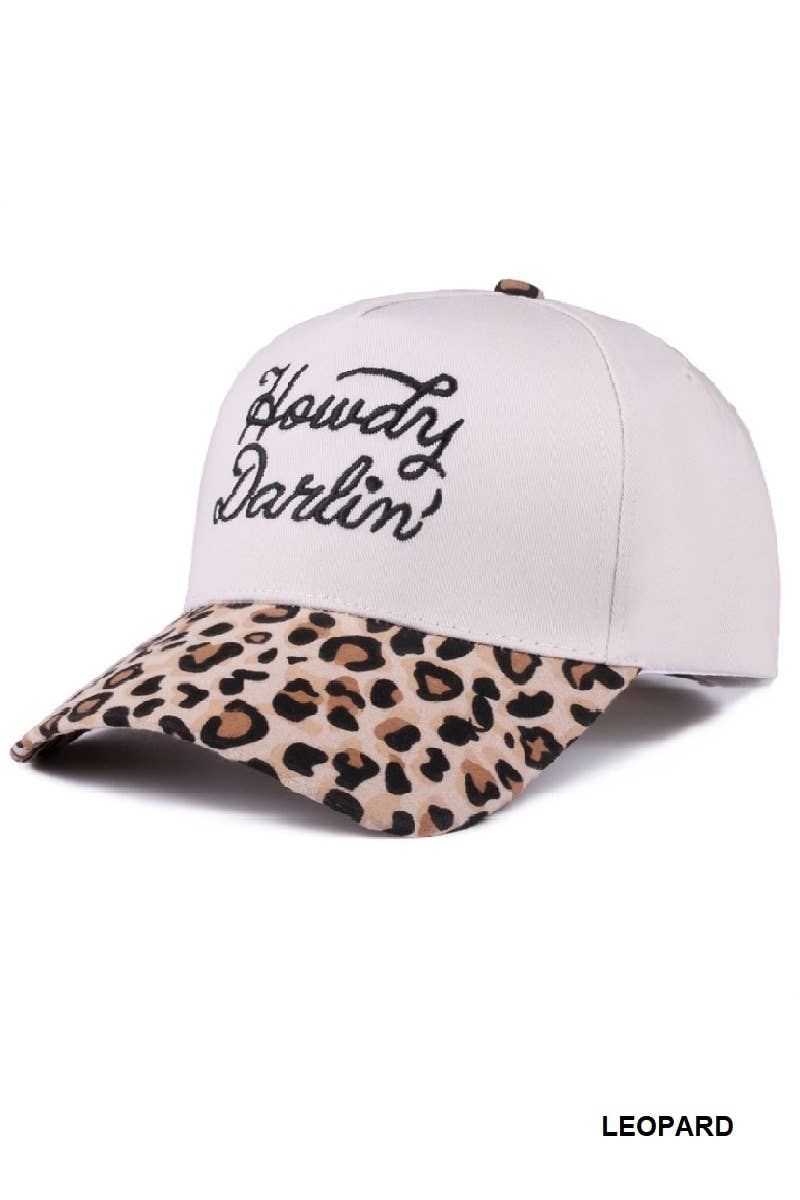 Howdy Darlin Two-tone Canvas Cotton Cap