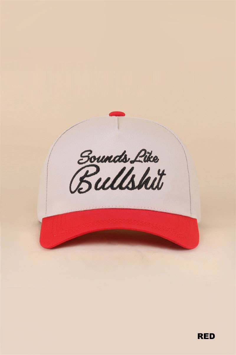 Sounds Like Bullshit Two Tone Canvas Cotton Cap