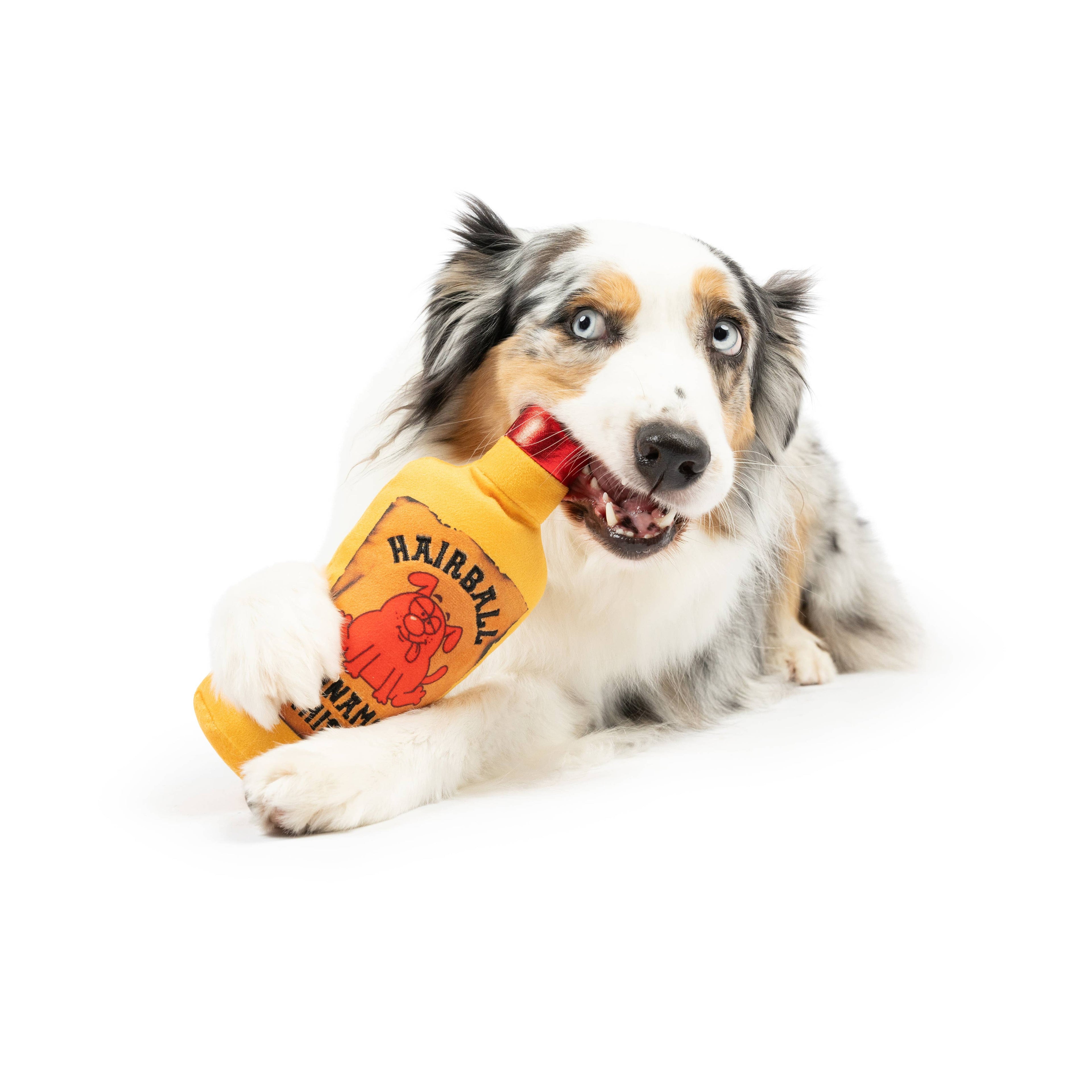 7501. Hairball Cinnamon Whisky Dog Toy