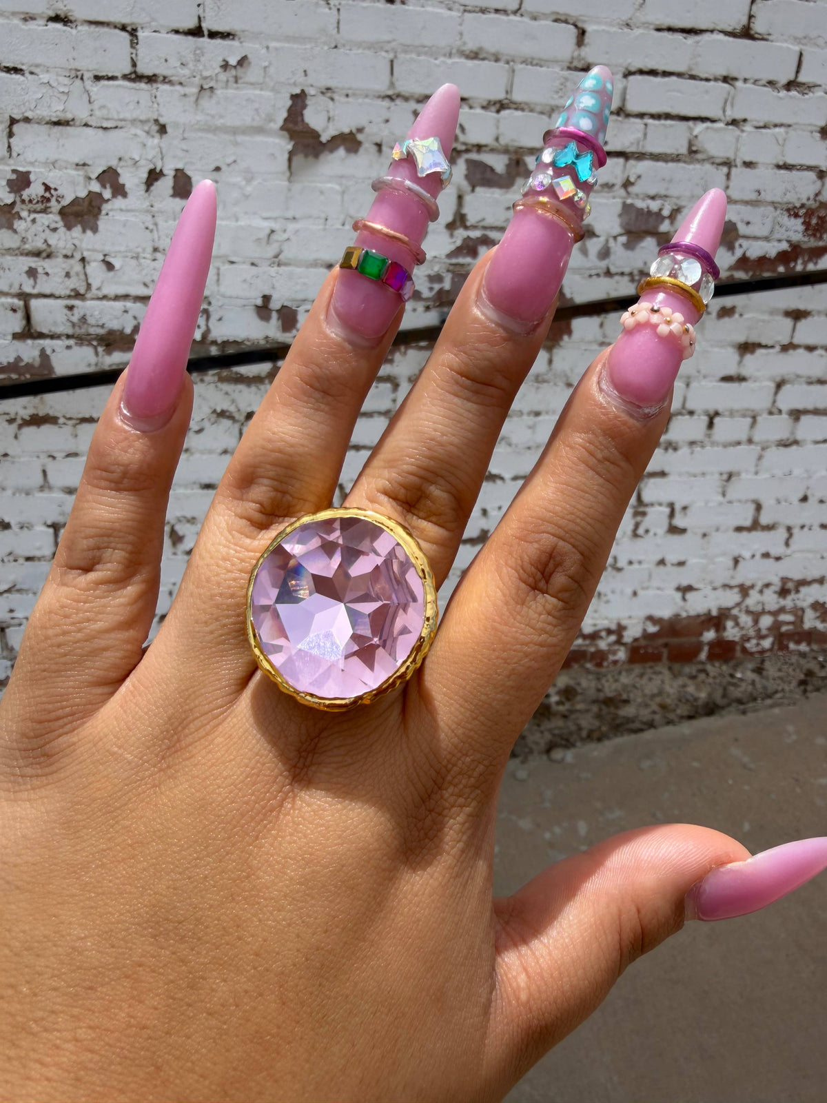 The Pretty in Pink Crystal Ring