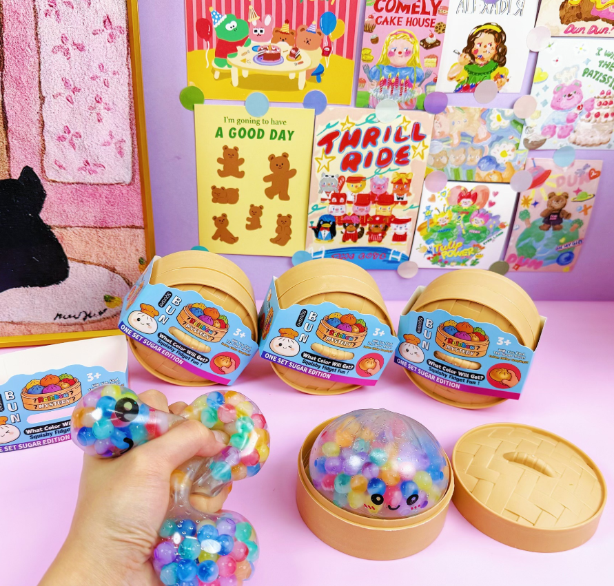 6500. Colorful water beaded squishy dumplings