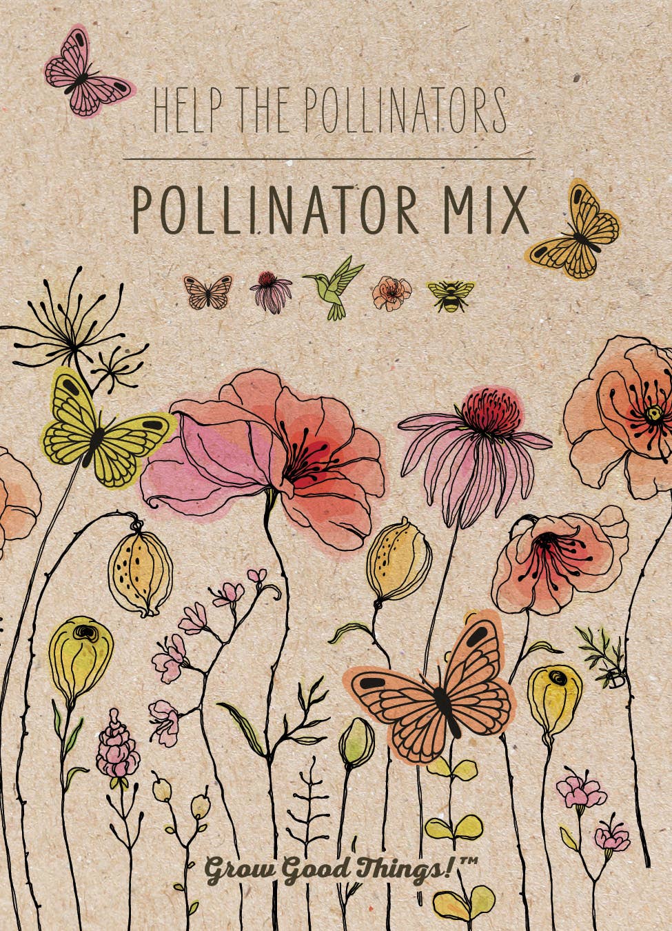 2216. Pollinator Butterfly - Wildflower Mix Seed Packets