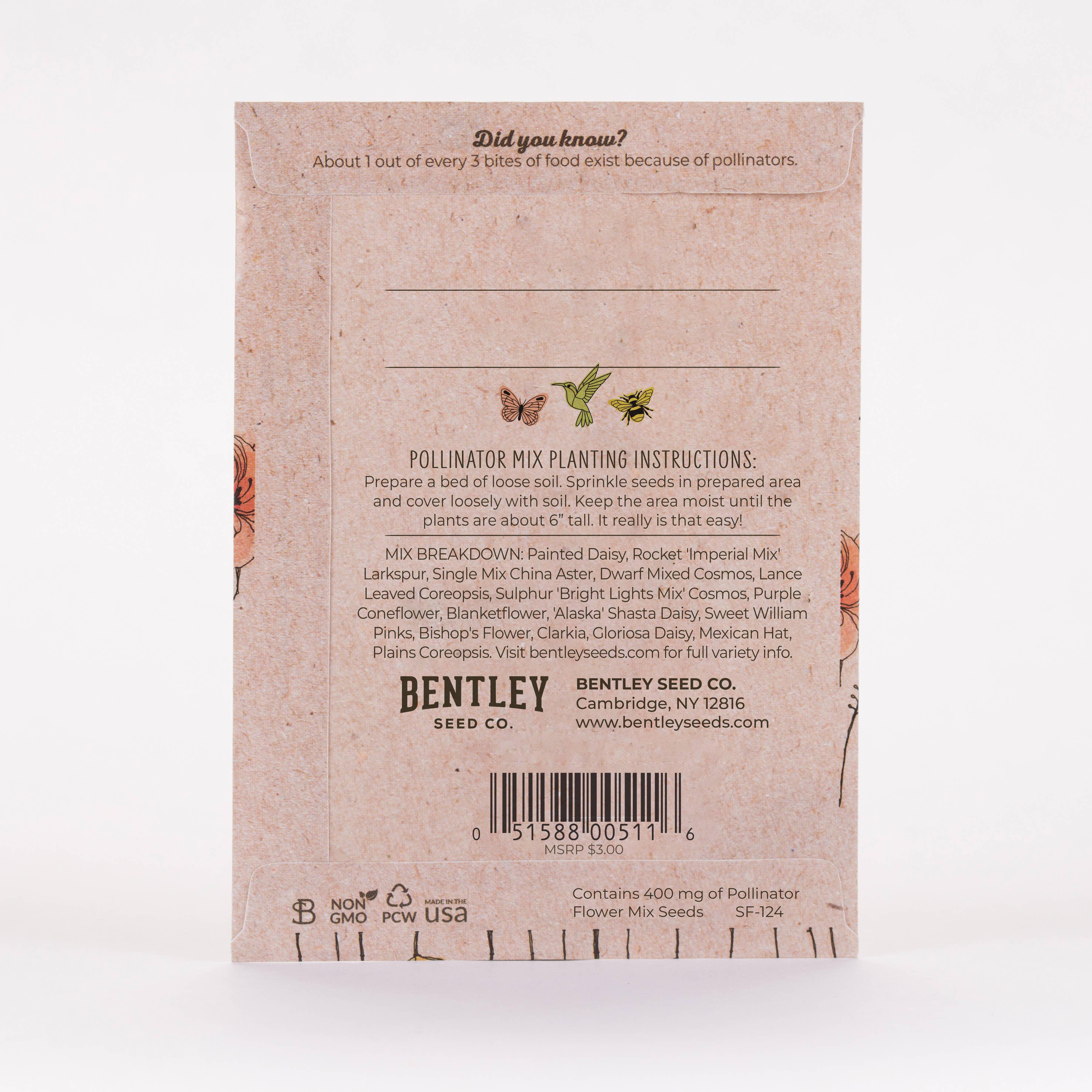 2216. Pollinator Butterfly - Wildflower Mix Seed Packets