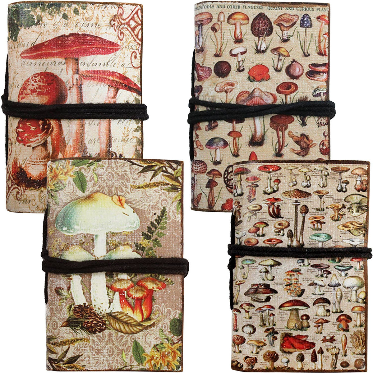 ASE138 - Mushroom Mini Tie Journal Asst