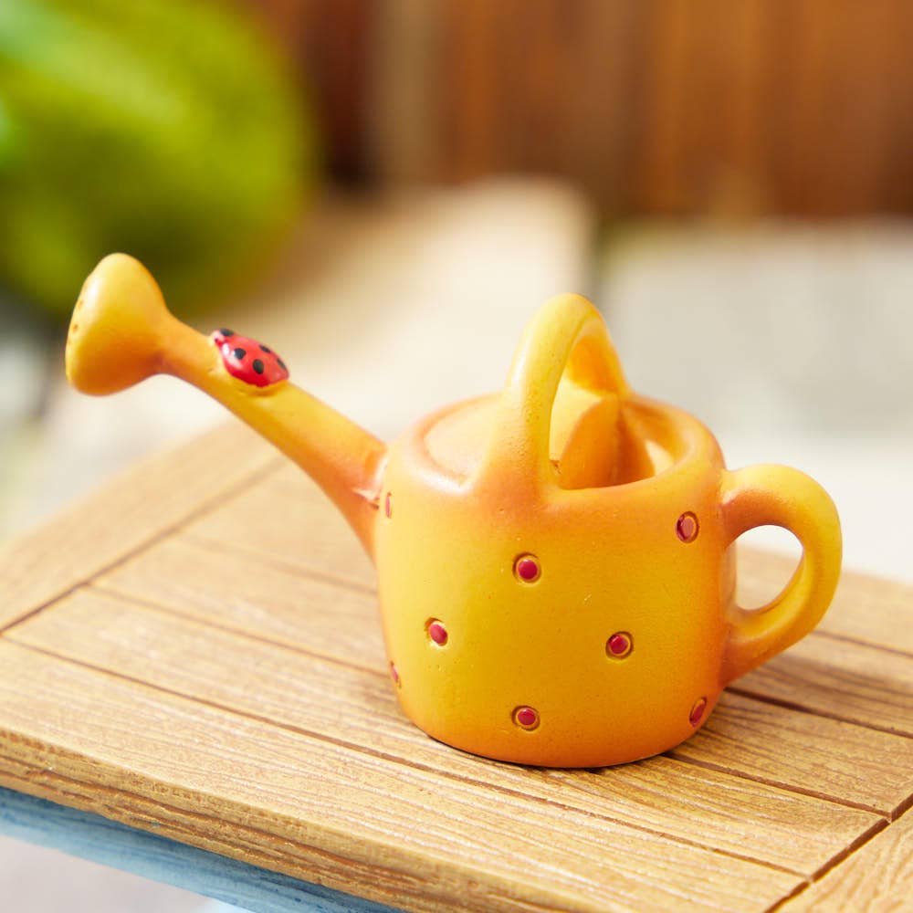8341. Resin Miniature Mini Ladybug Watering Can