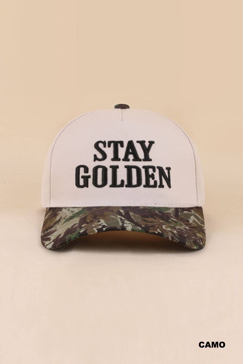 Stay Golden Two Tone Snapback Hat